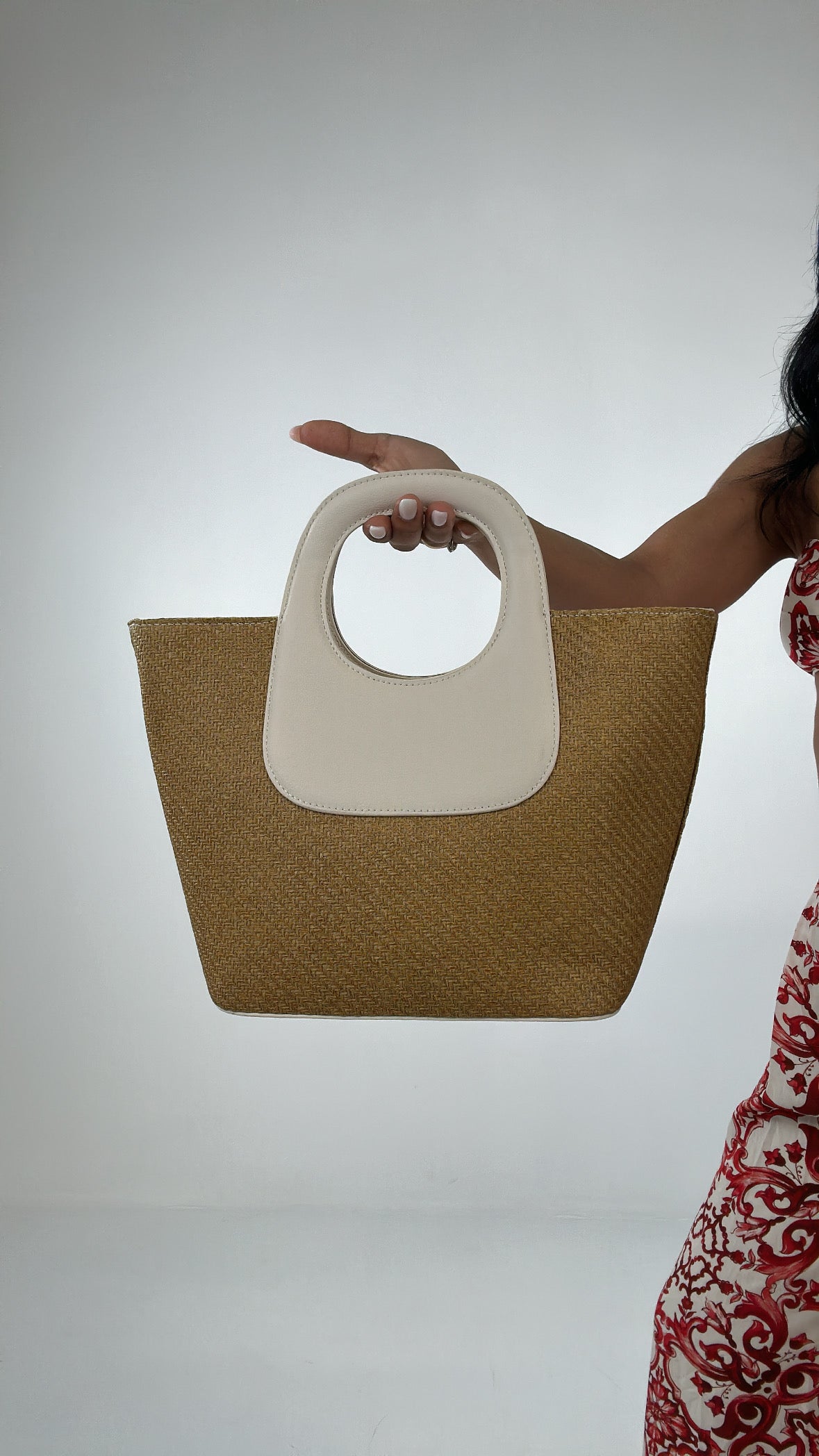Borsa CERCHIO MANICO - BEIGE