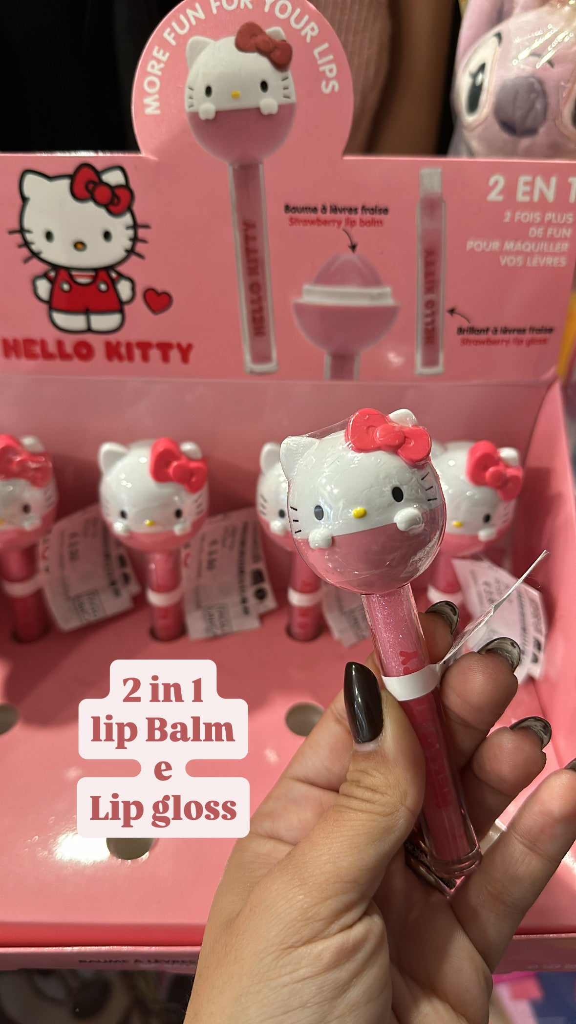 Balsamo LABBRA + LUCIDA LABBRA HELLO KITTY - ROSA