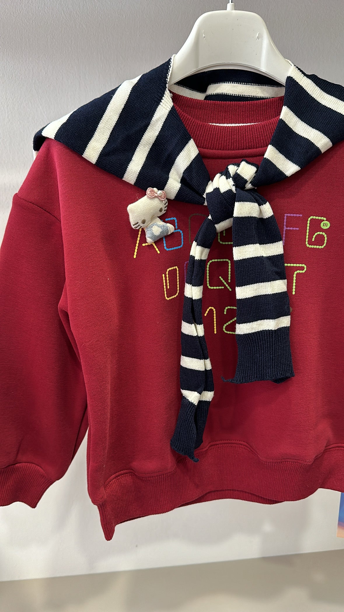 Felpa CON MANTELLA - BORDEAUX