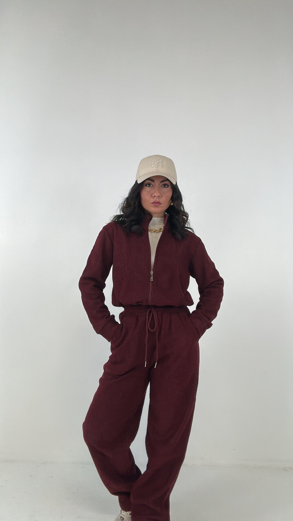 Tuta VELLUTO - BORDEAUX