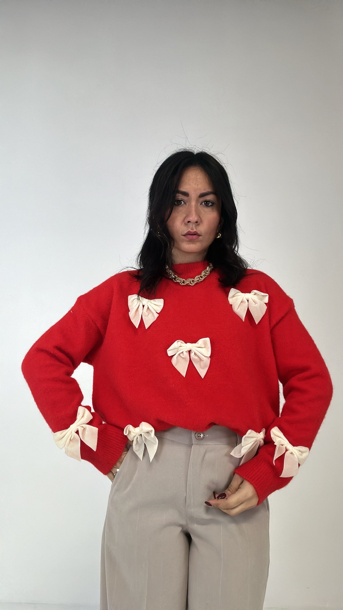 Pull FIOCCHI NATALE - ROSSO