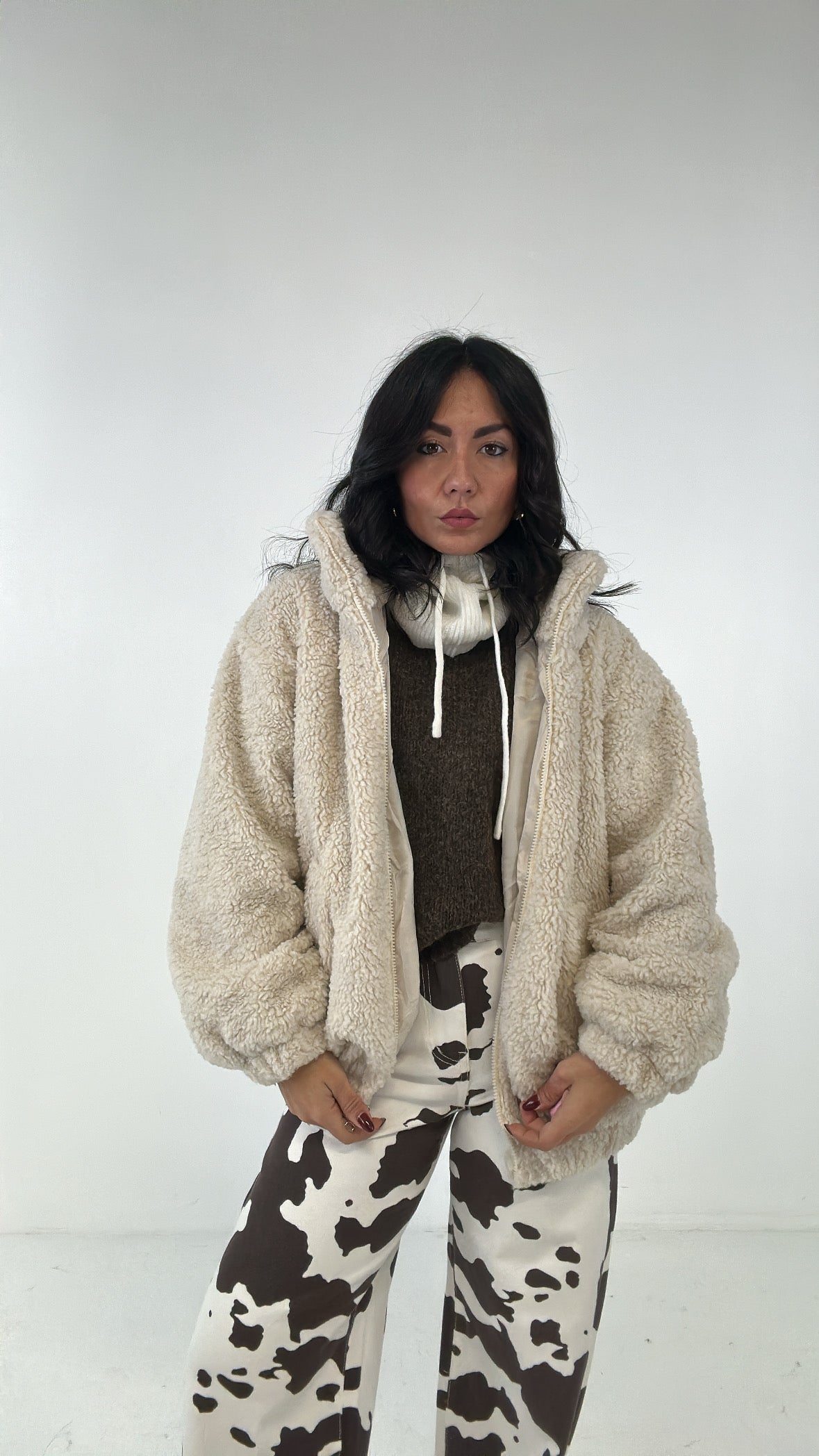 Teddy CON CERNIERA - PANNA