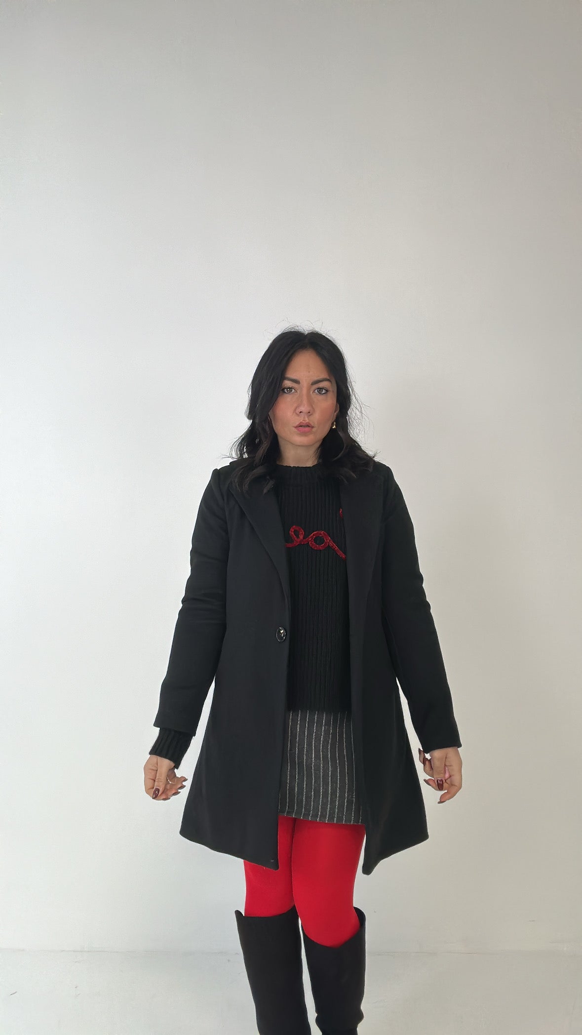 Cappotto REGULAR - NERO