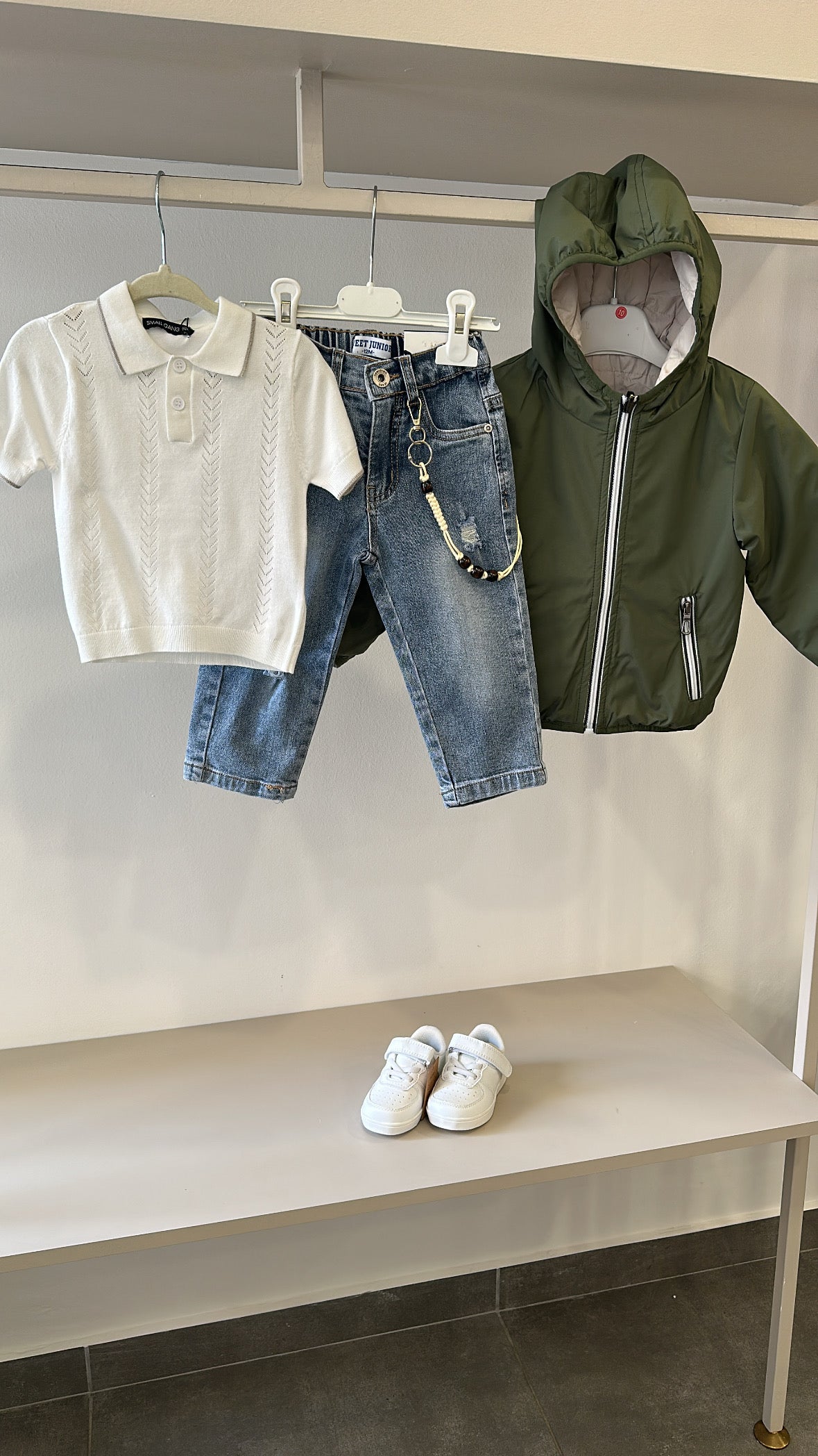 Giubbino 100G DUBBLE BOY 12-36M - VERDE MILITARE