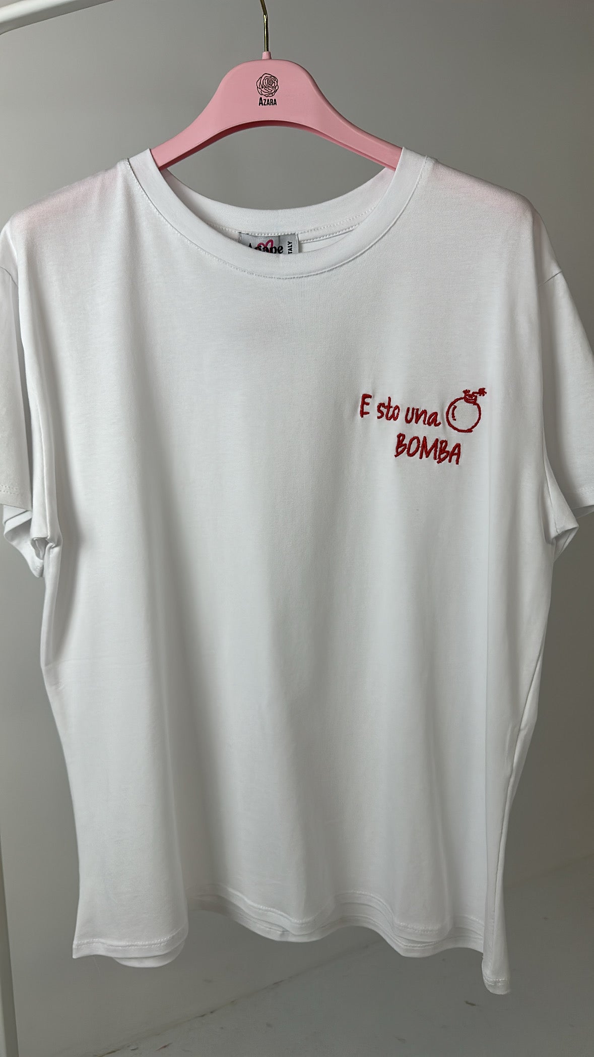 T-shirt E STO UNA BOMBA - ROSSO