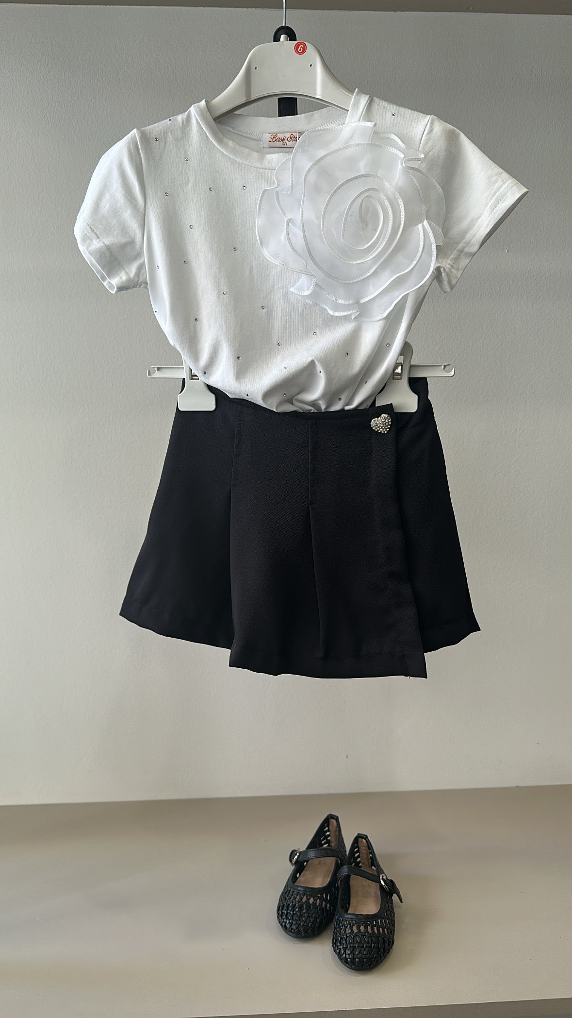 Completo FIOR DI TULLE 4-12A - BIANCO