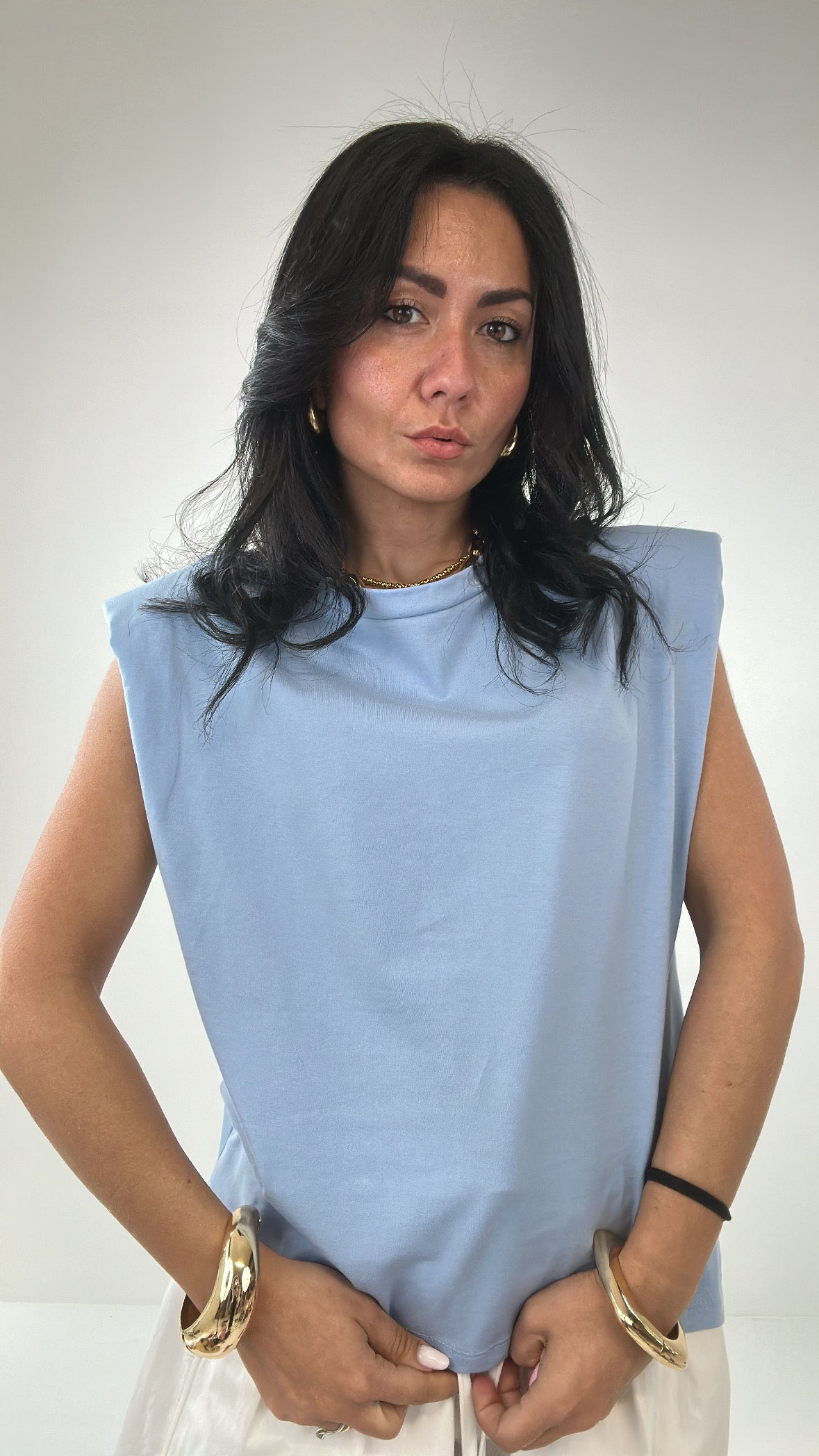 T-shirt SPALLINA JUST - CELESTE