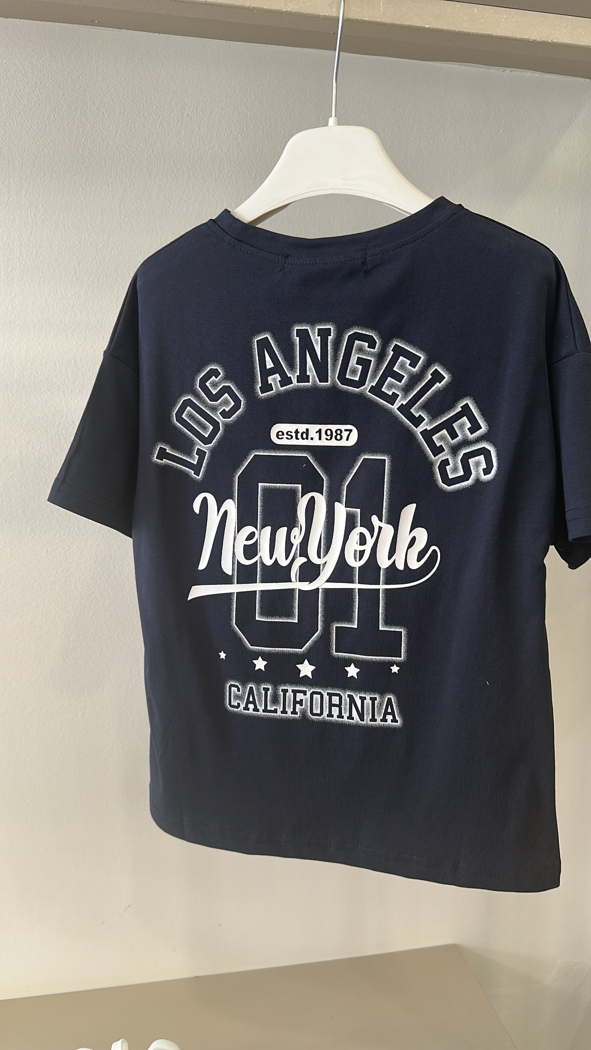 T-shirt NEW YORK 1987 - BLU