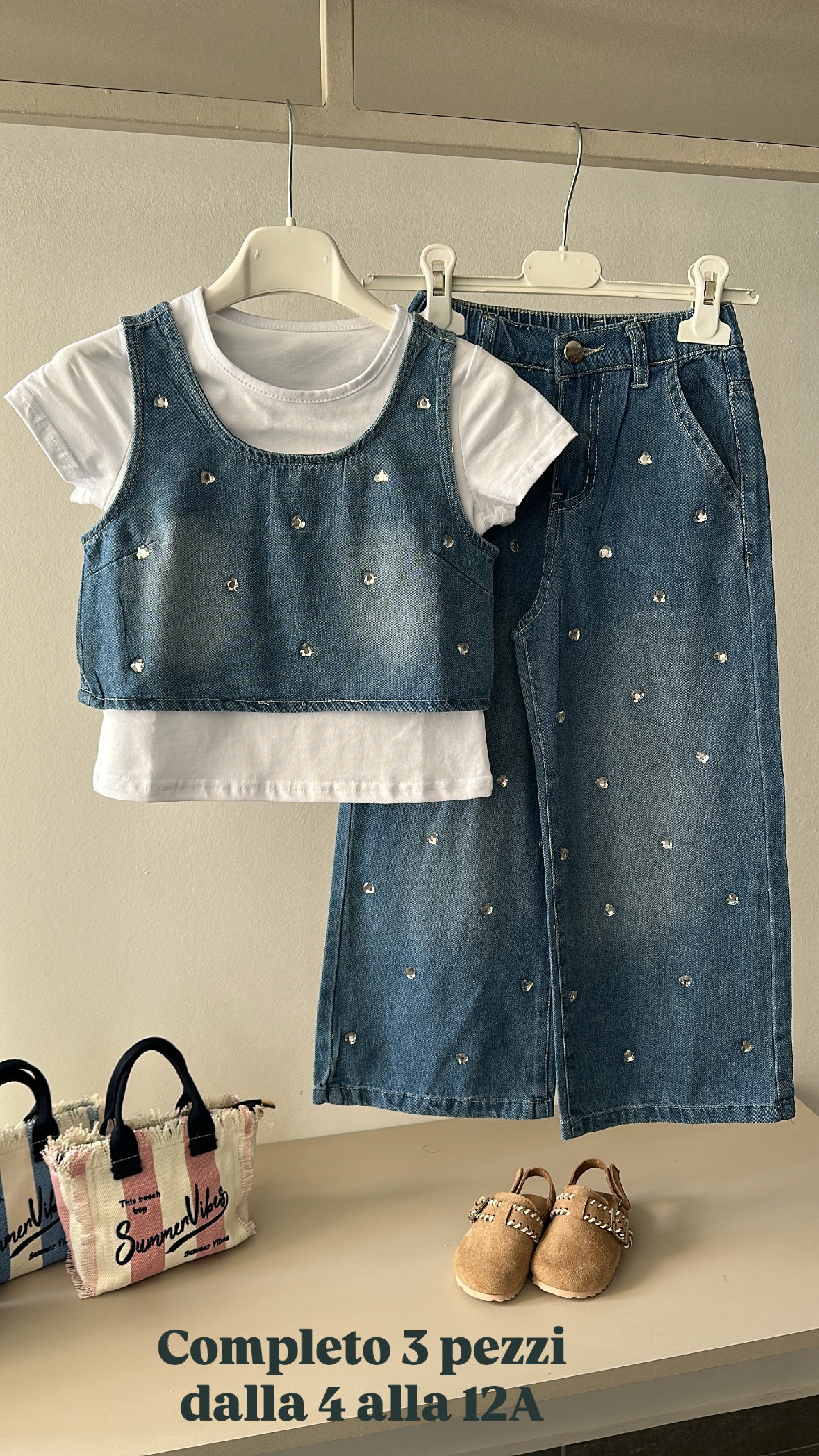 Coordinato JEANS GIRO LUCE 4-12A - JEANS