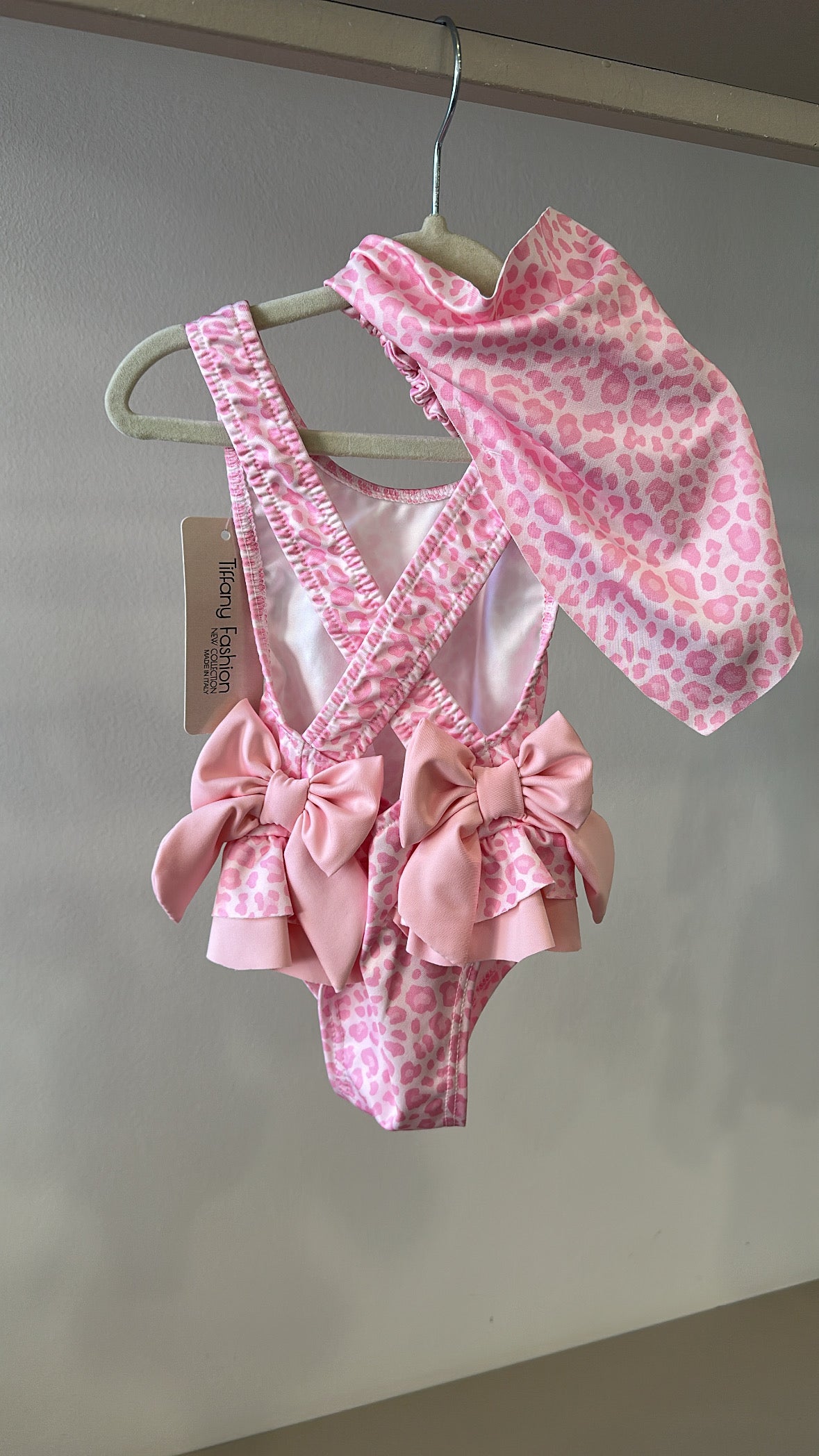 Costume INTERO CON BANDANA 2-12A - ROSA