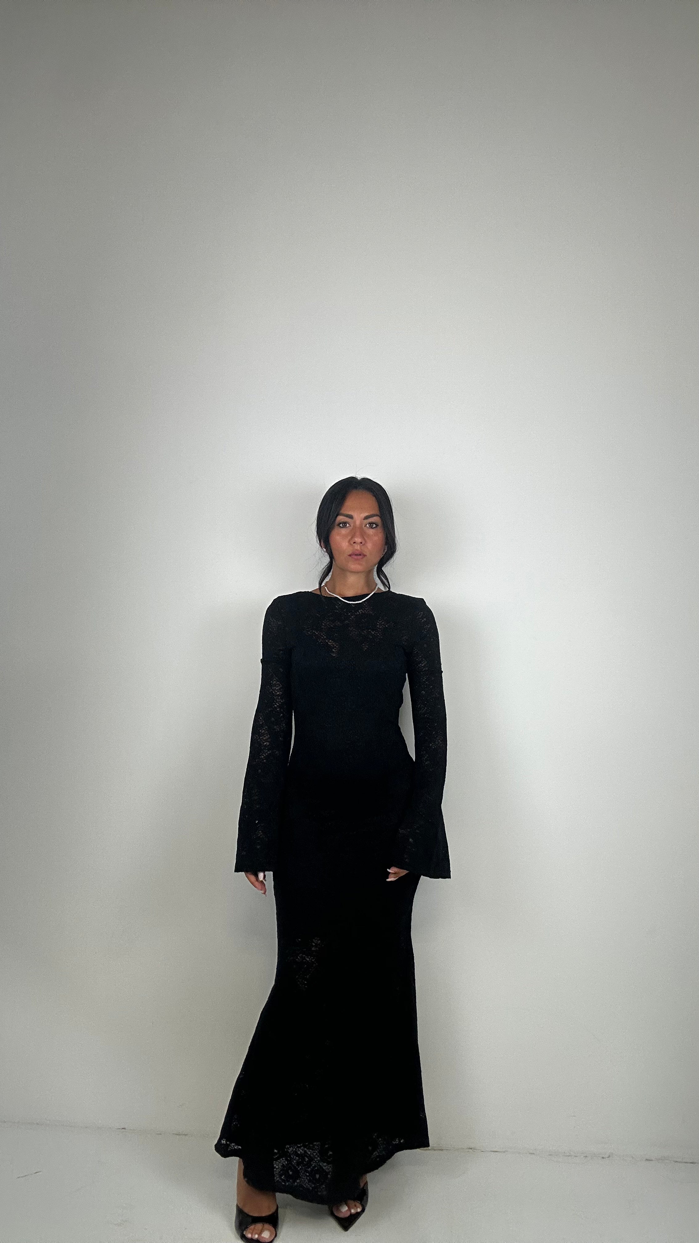 Vestito IN PIZZO MADAMA - NERO