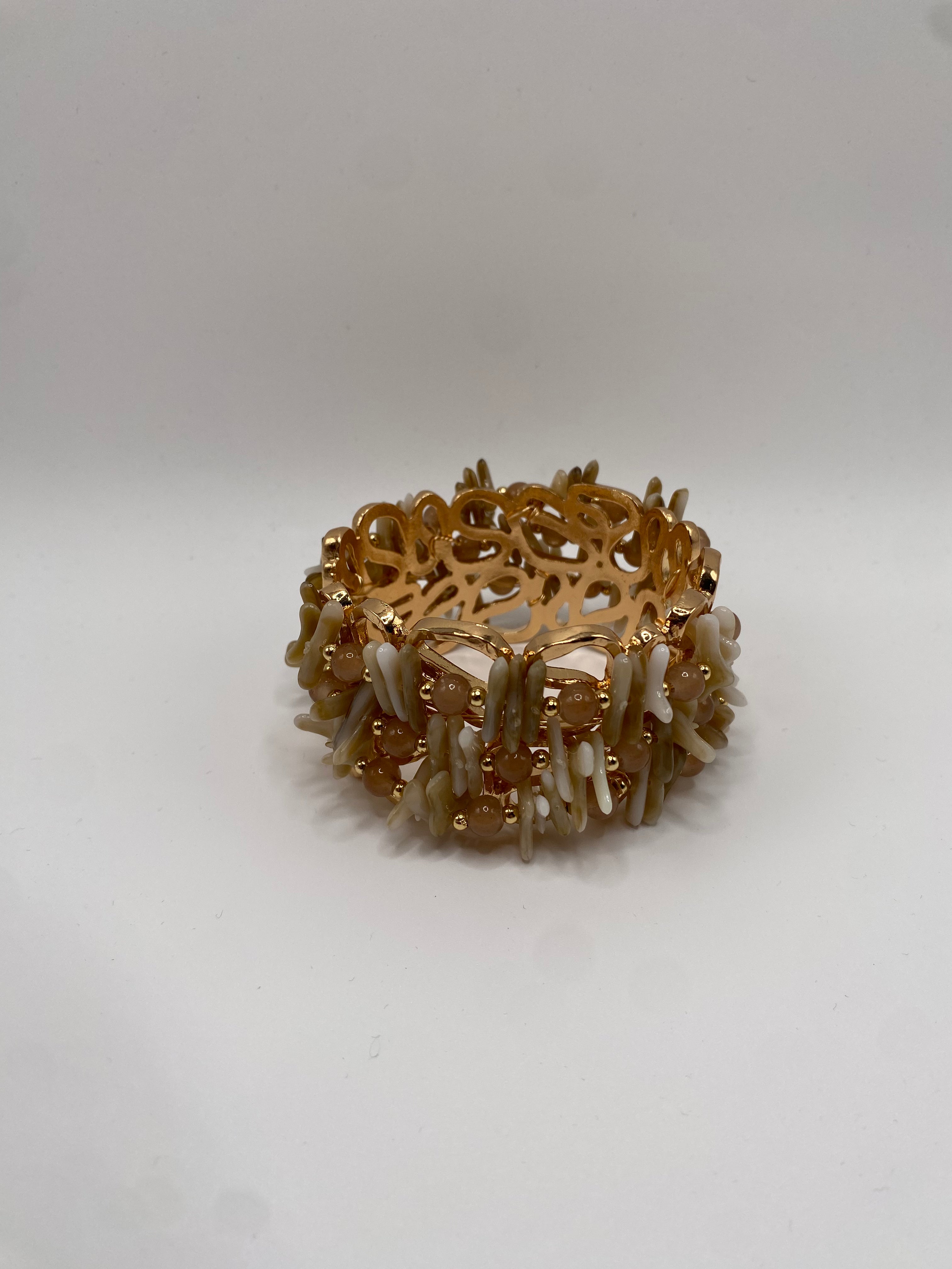 Bracciale CORAL RIGIDO - BEIGE