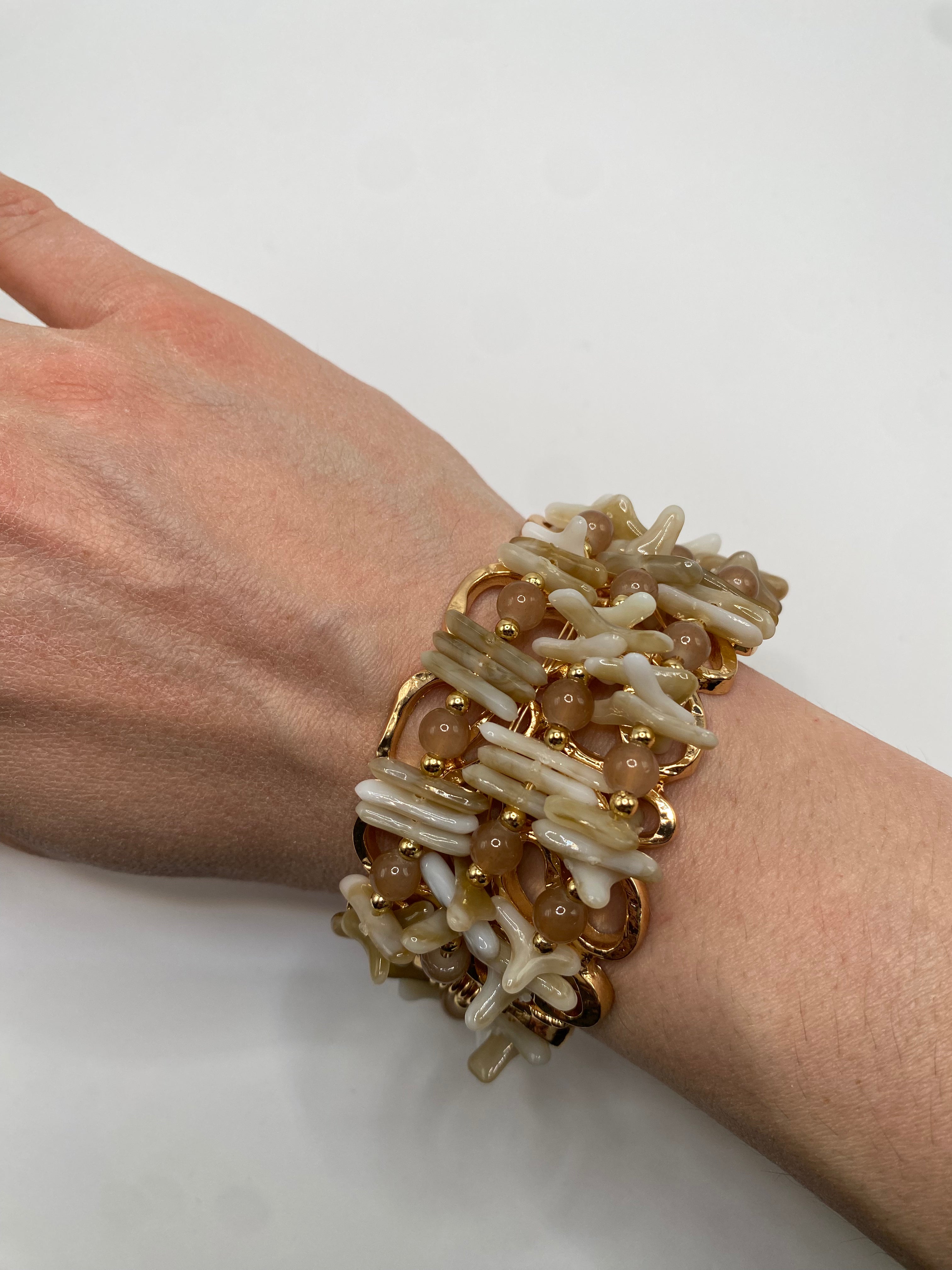 Bracciale CORAL RIGIDO - BEIGE