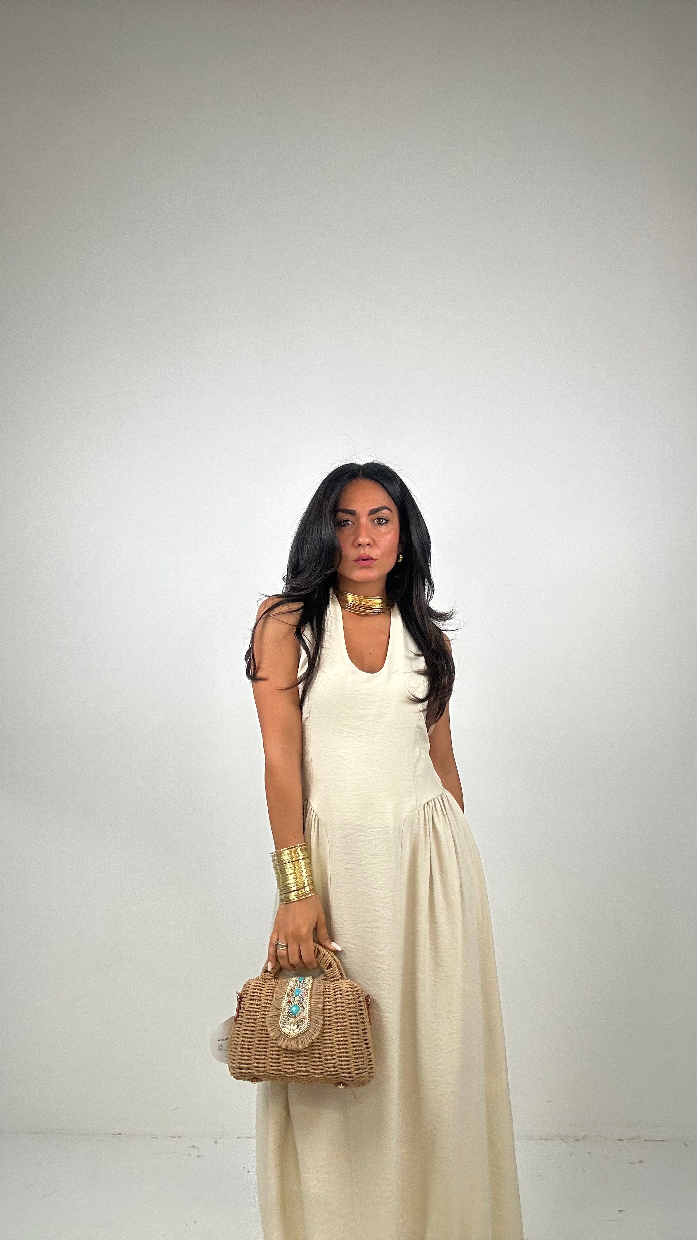 Vestito ESME - BEIGE