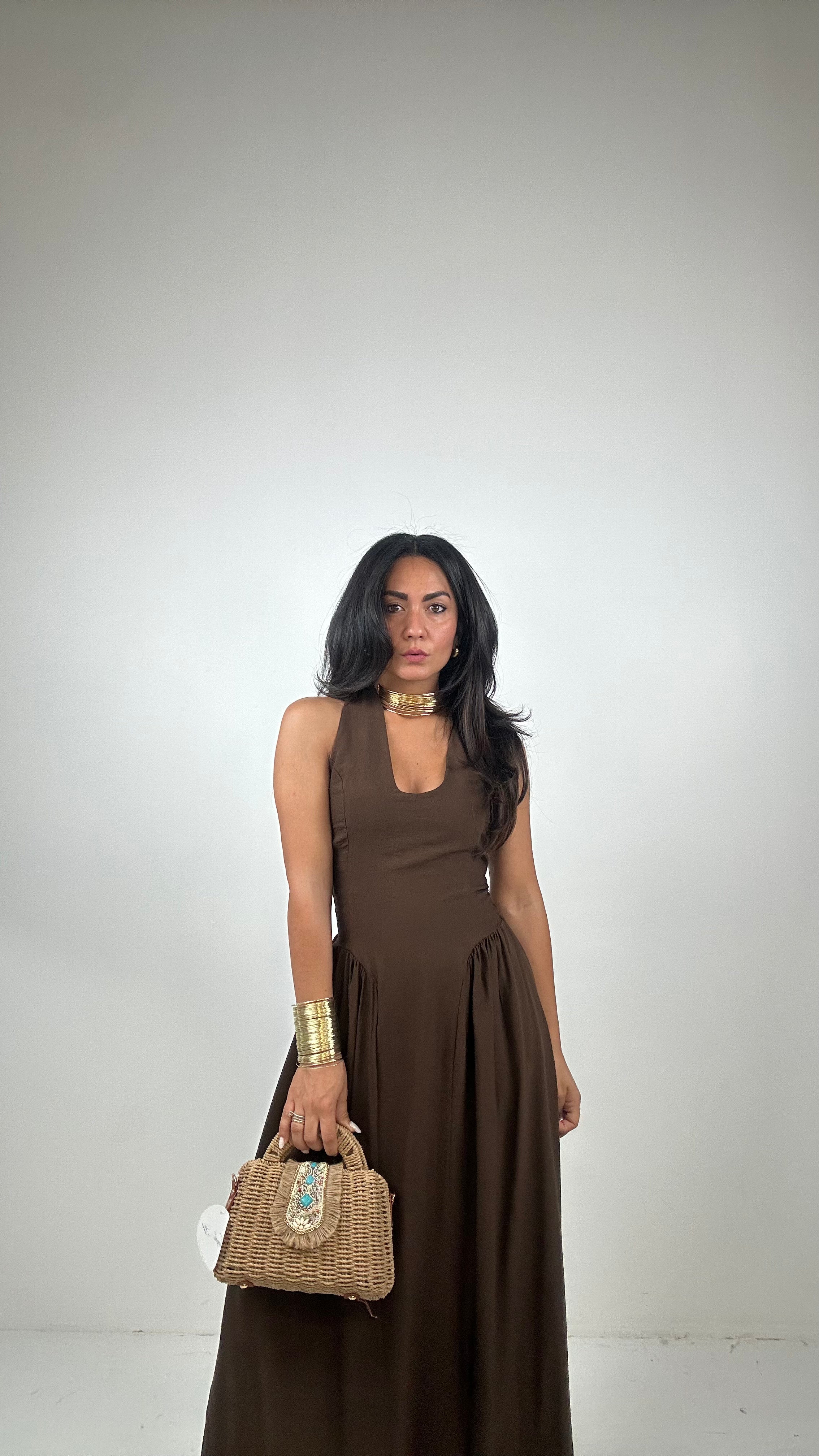 Vestito ESME - MARRONE