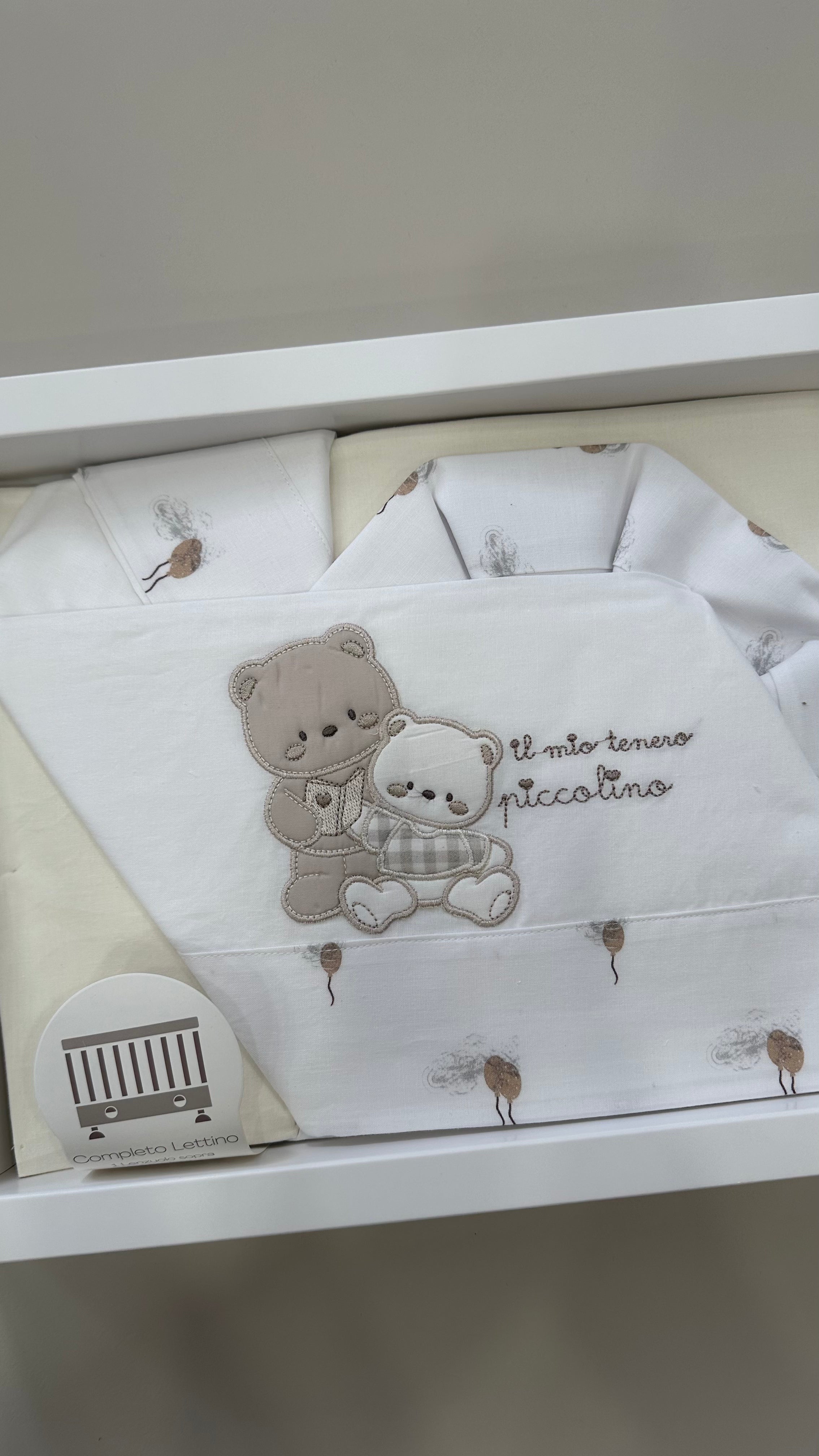 Lenzuola CULLA IL MIO TENERO PICCOLINO CM 60x120 - BEIGE