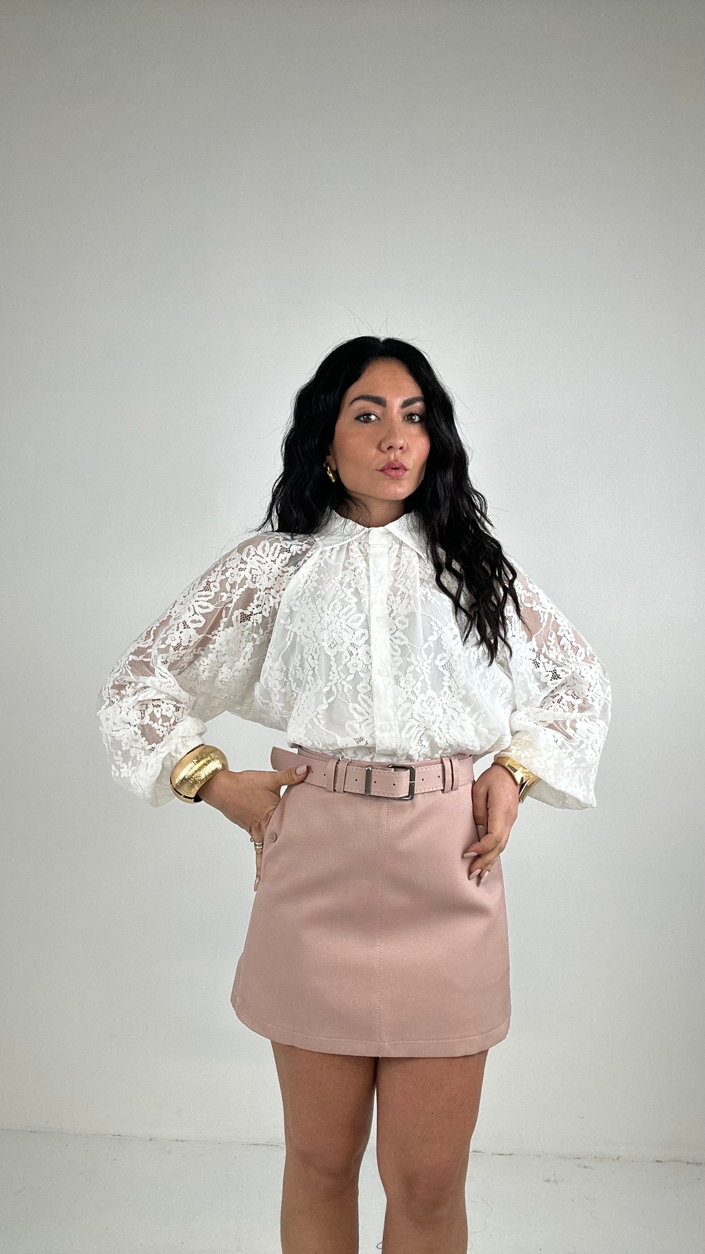 Gonna CON CINTURA TOP - ROSA