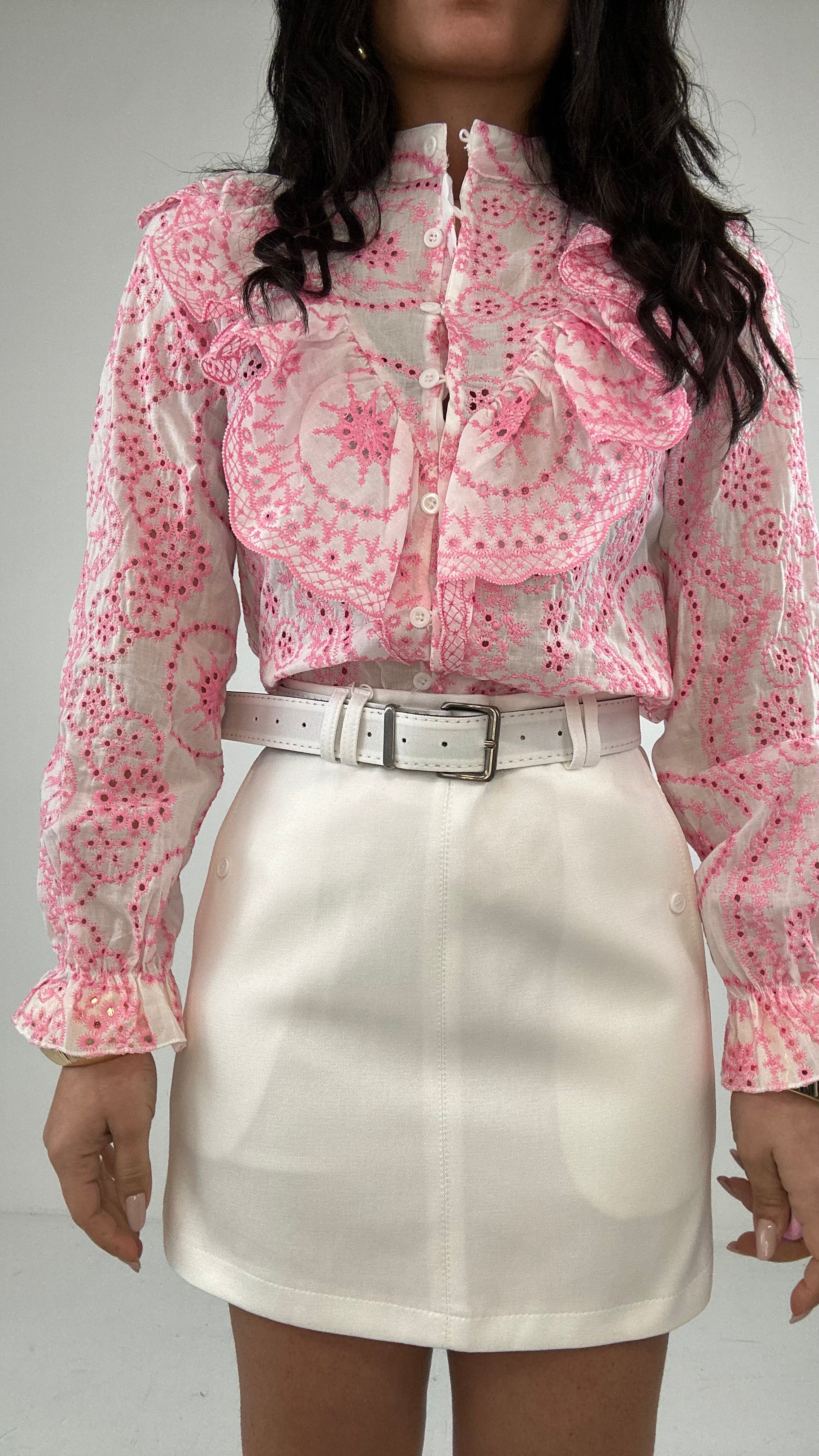 Gonna CON CINTURA TOP - BIANCO