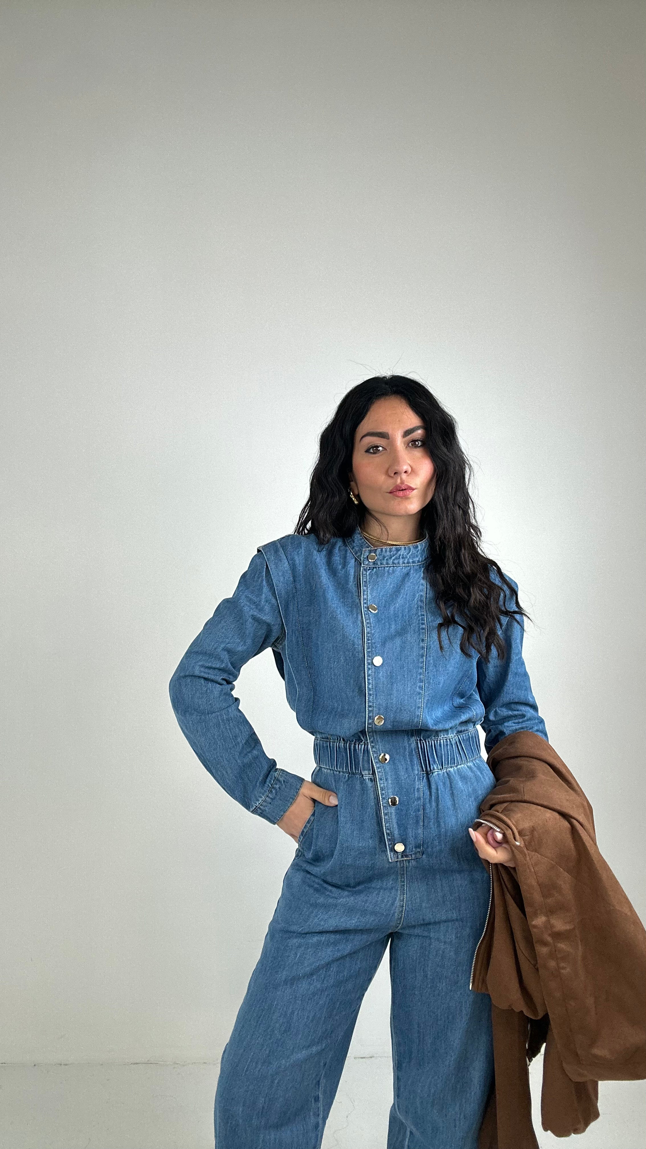 Tuta DENIM FINTASPALLINA - JEANS