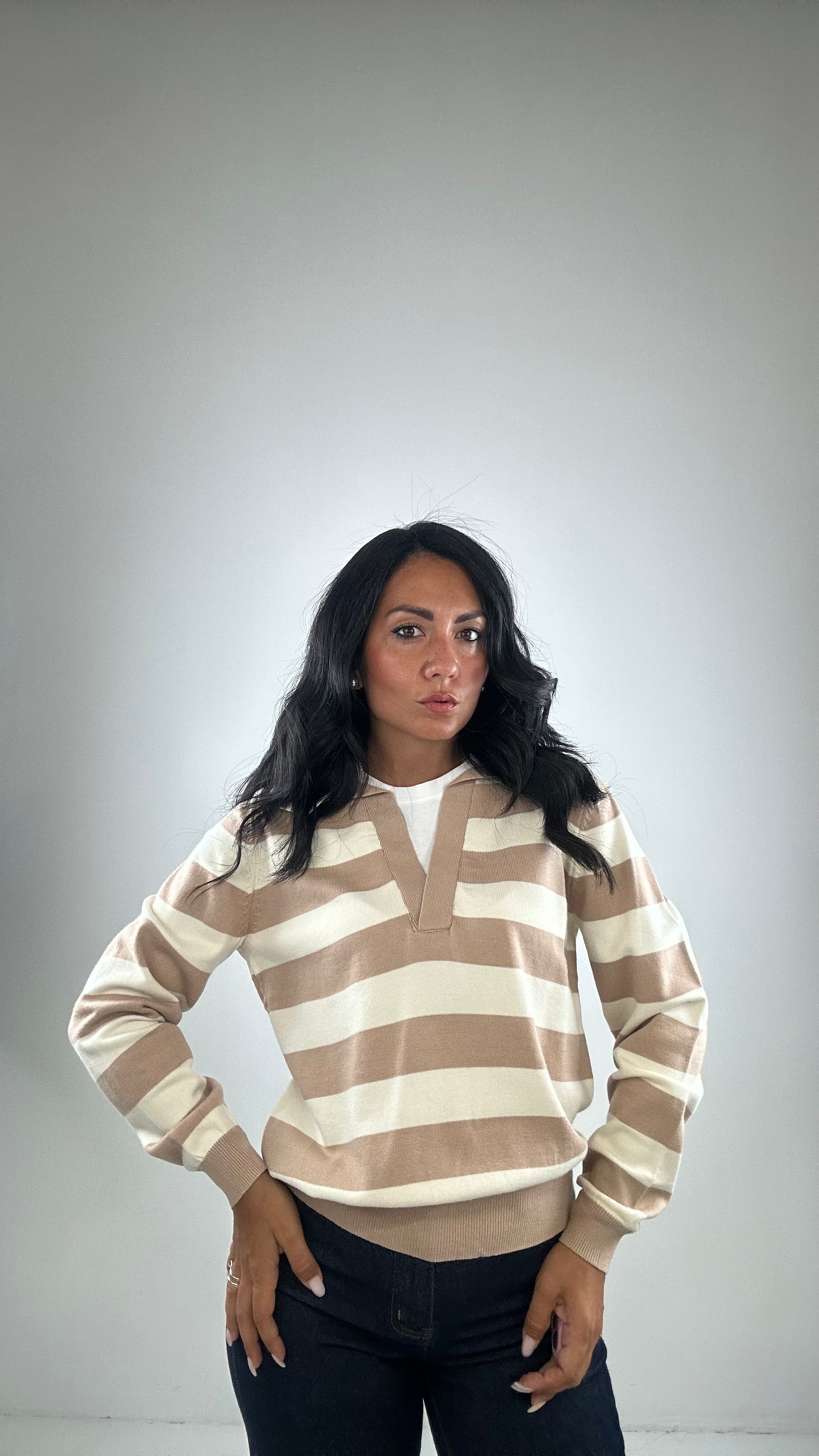 Pull POLO FINTA T-SHIRT - BEIGE