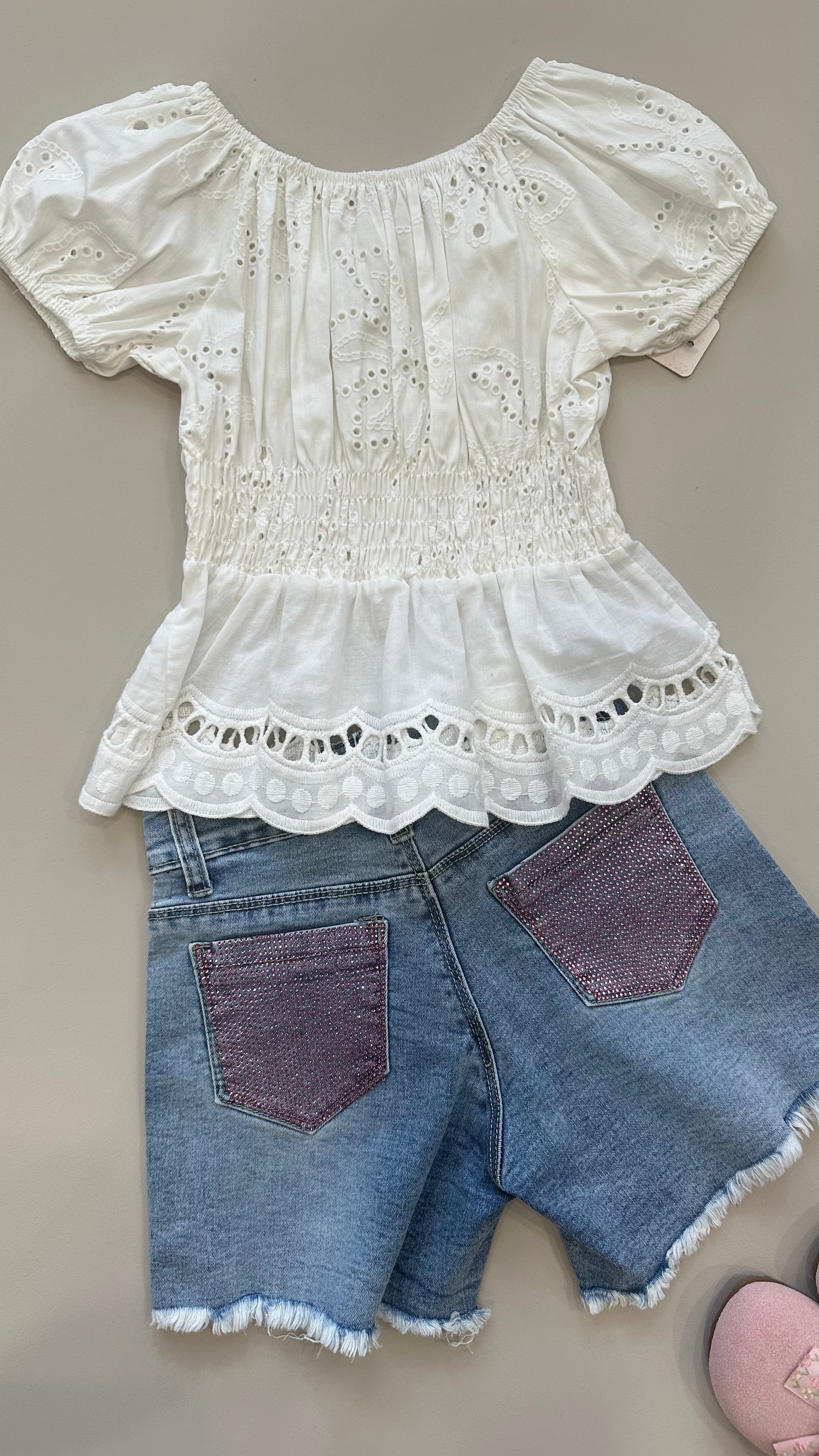 Short TASCA BRILLO 4-14A - JEANS