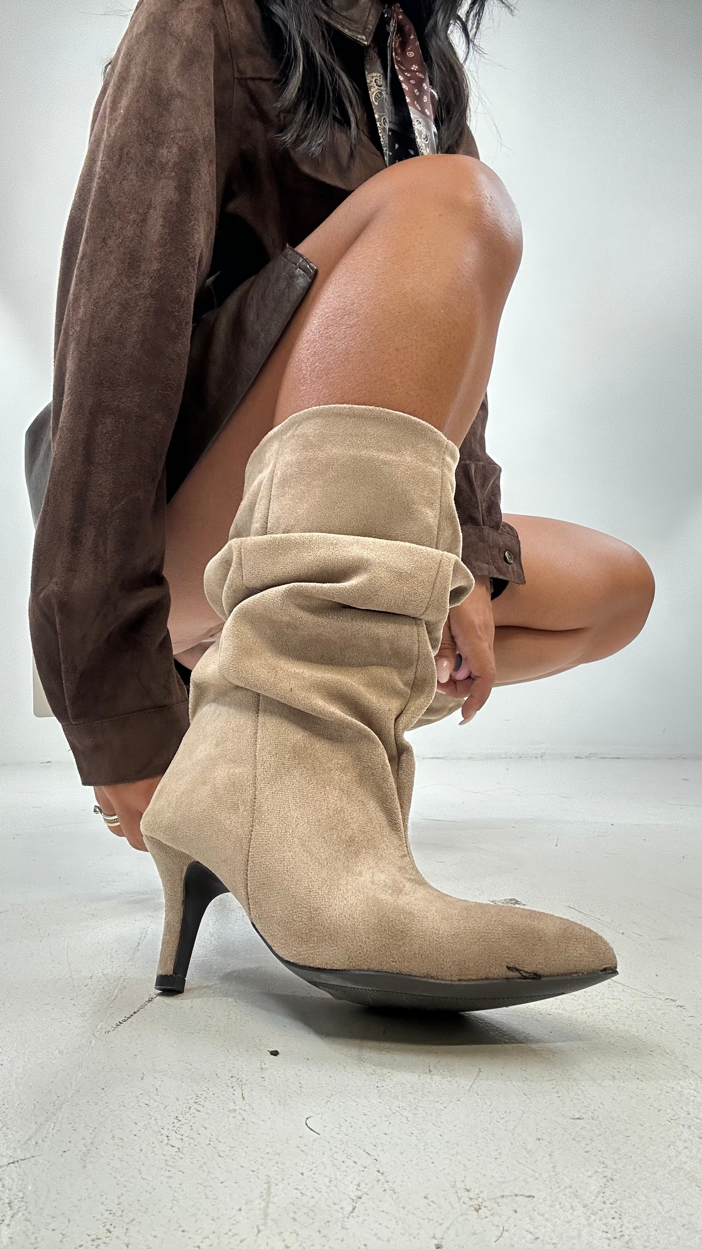 Stivaletto ARRICCIATO GIULIA - BEIGE