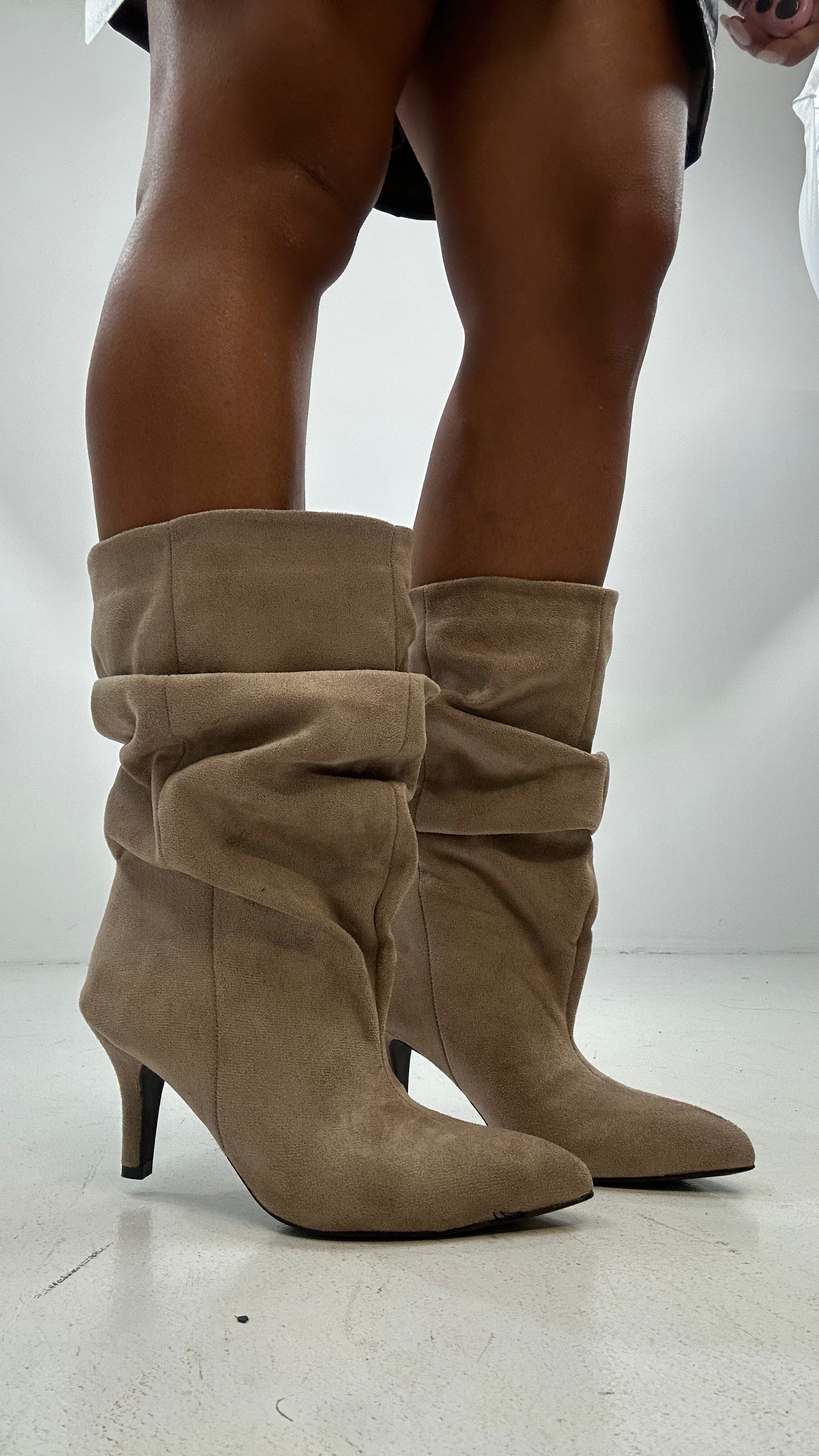 Stivaletto ARRICCIATO GIULIA - BEIGE