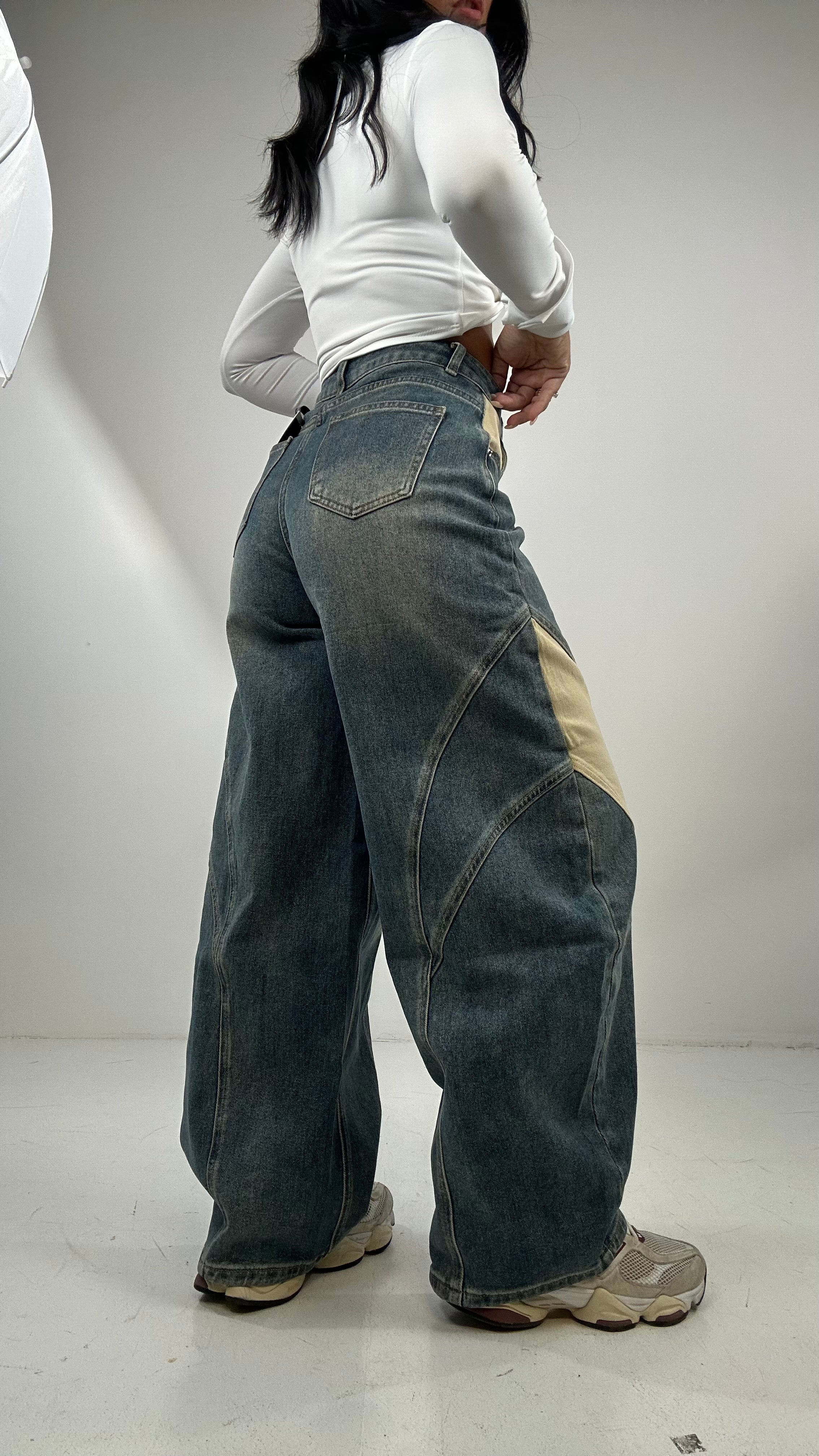 Jeans BALLON PARTI BEIGE - JEANS