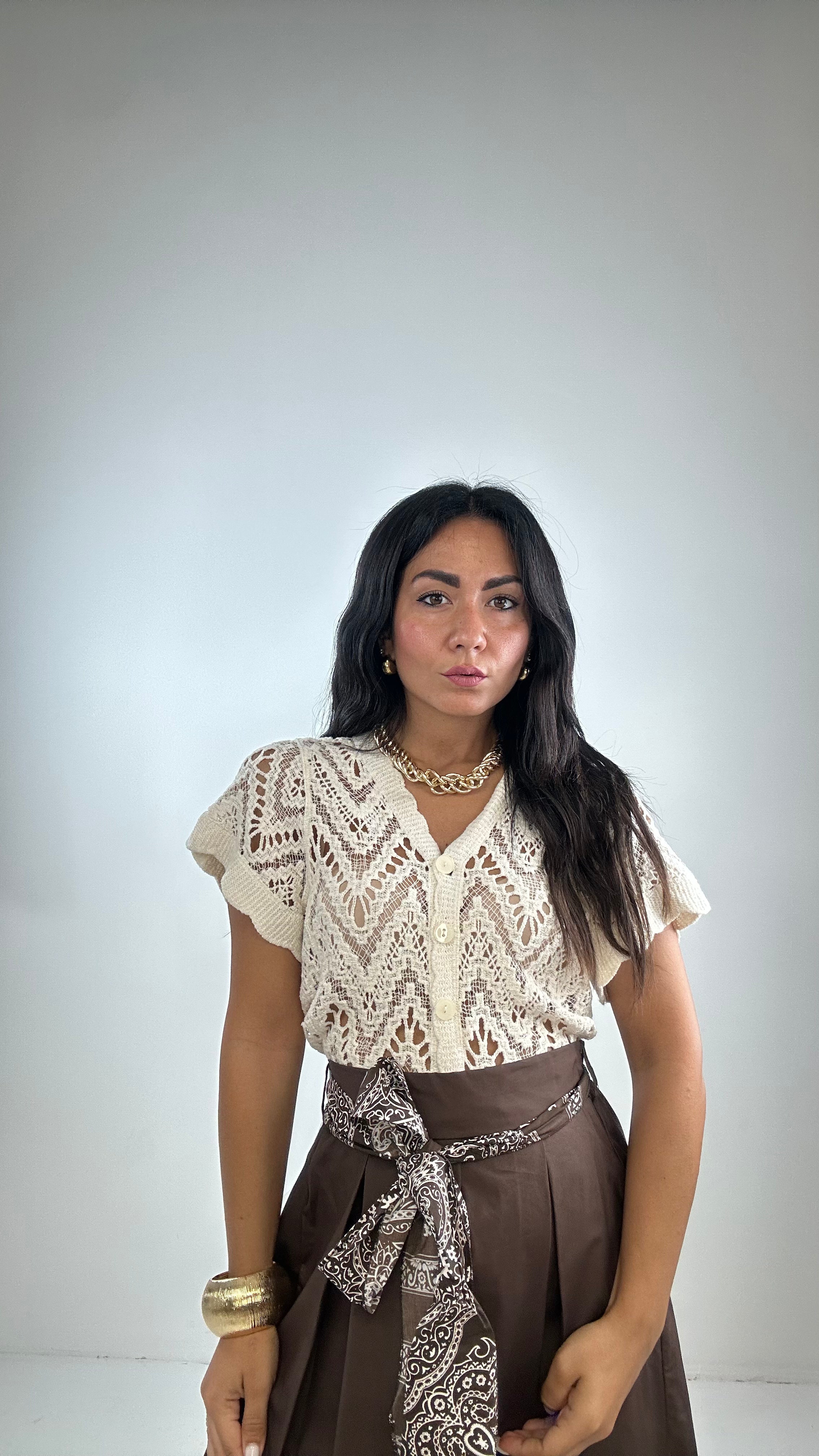 Cardigan MINITRAFOR - BEIGE