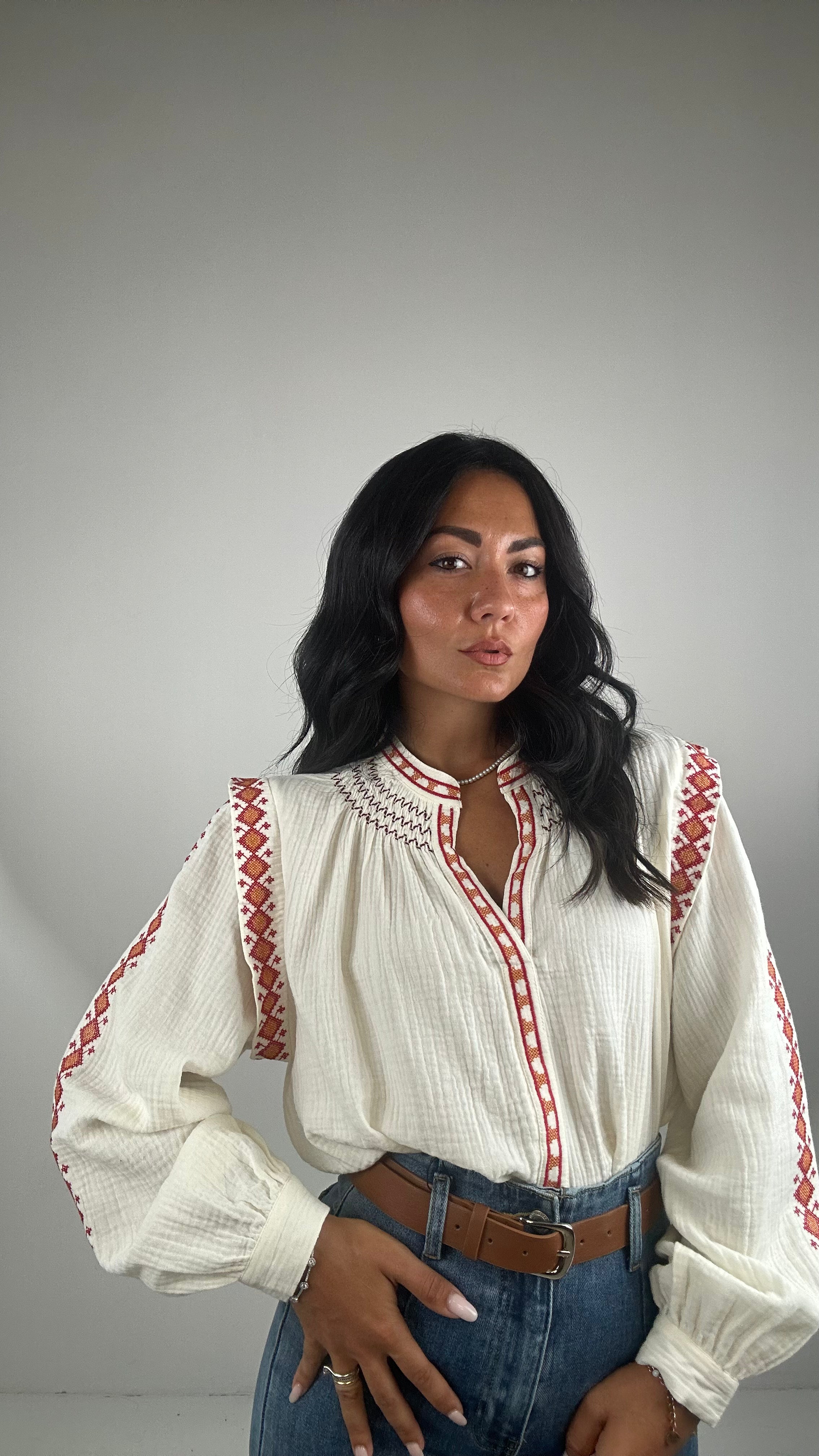Camicia VOLANT EST - BIANCO
