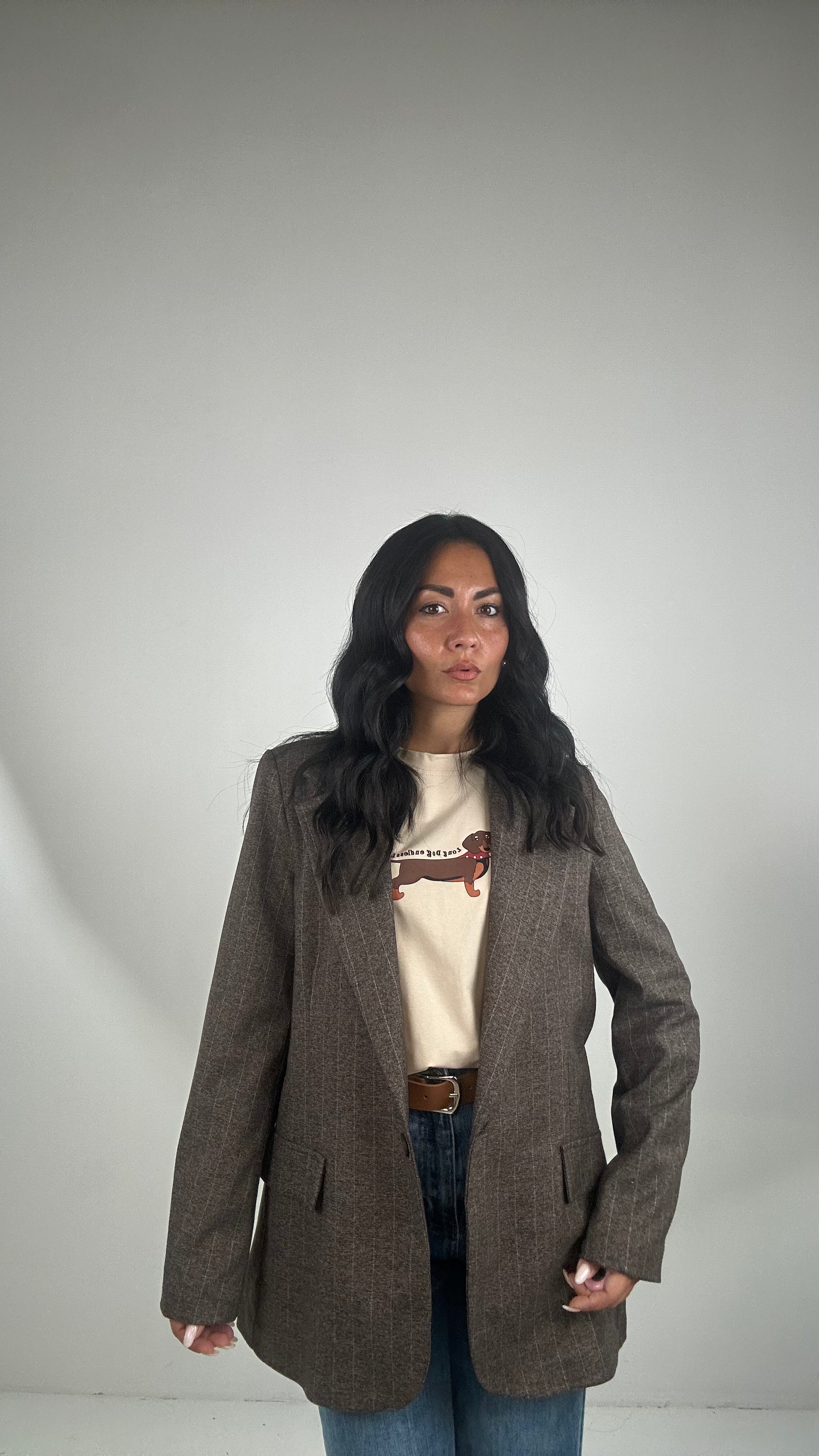 Blazer GESSATO - MARRONE