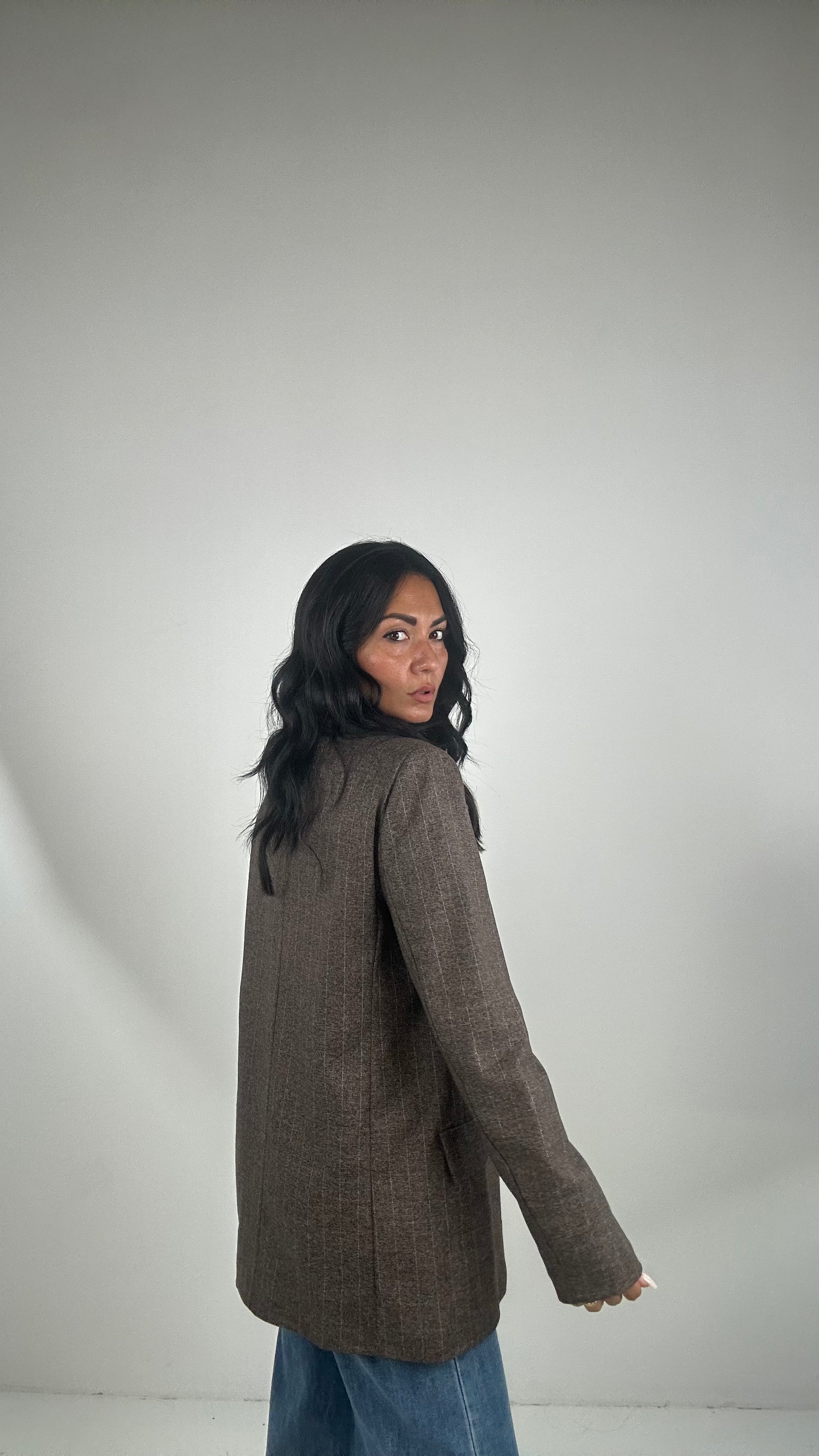 Blazer GESSATO - MARRONE