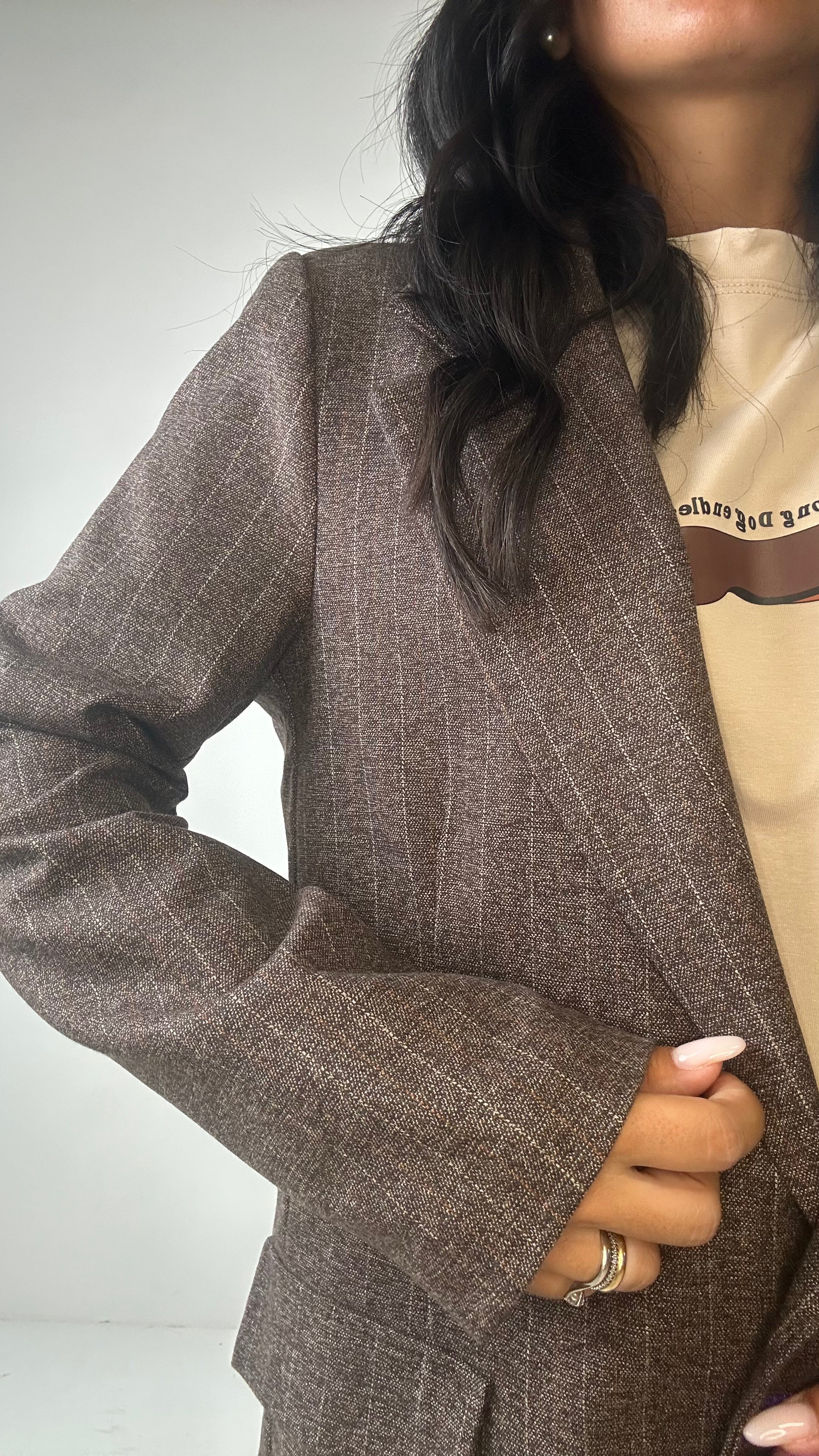 Blazer GESSATO - MARRONE