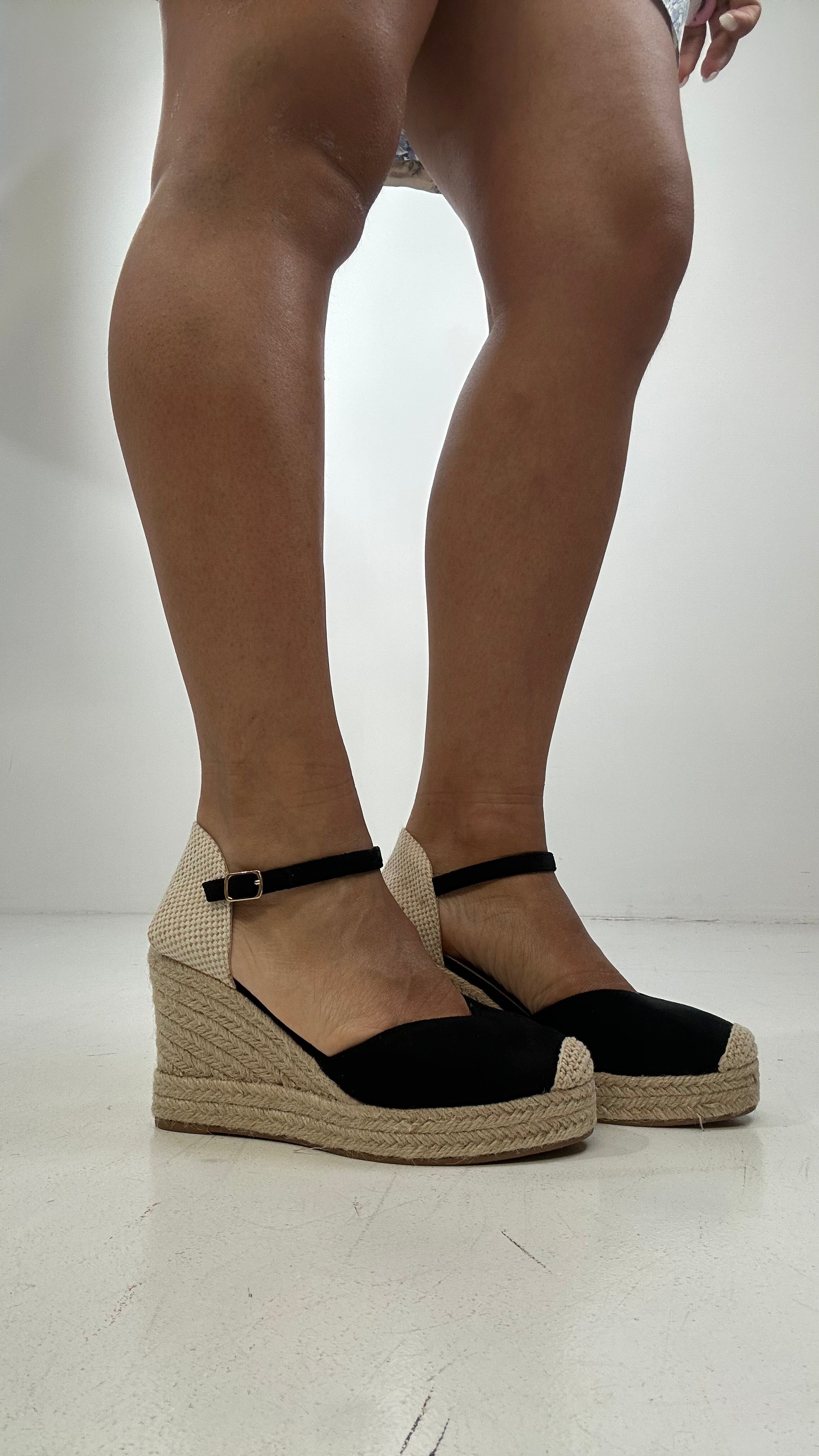 Espadrillas LAV CINTURINO - NERO