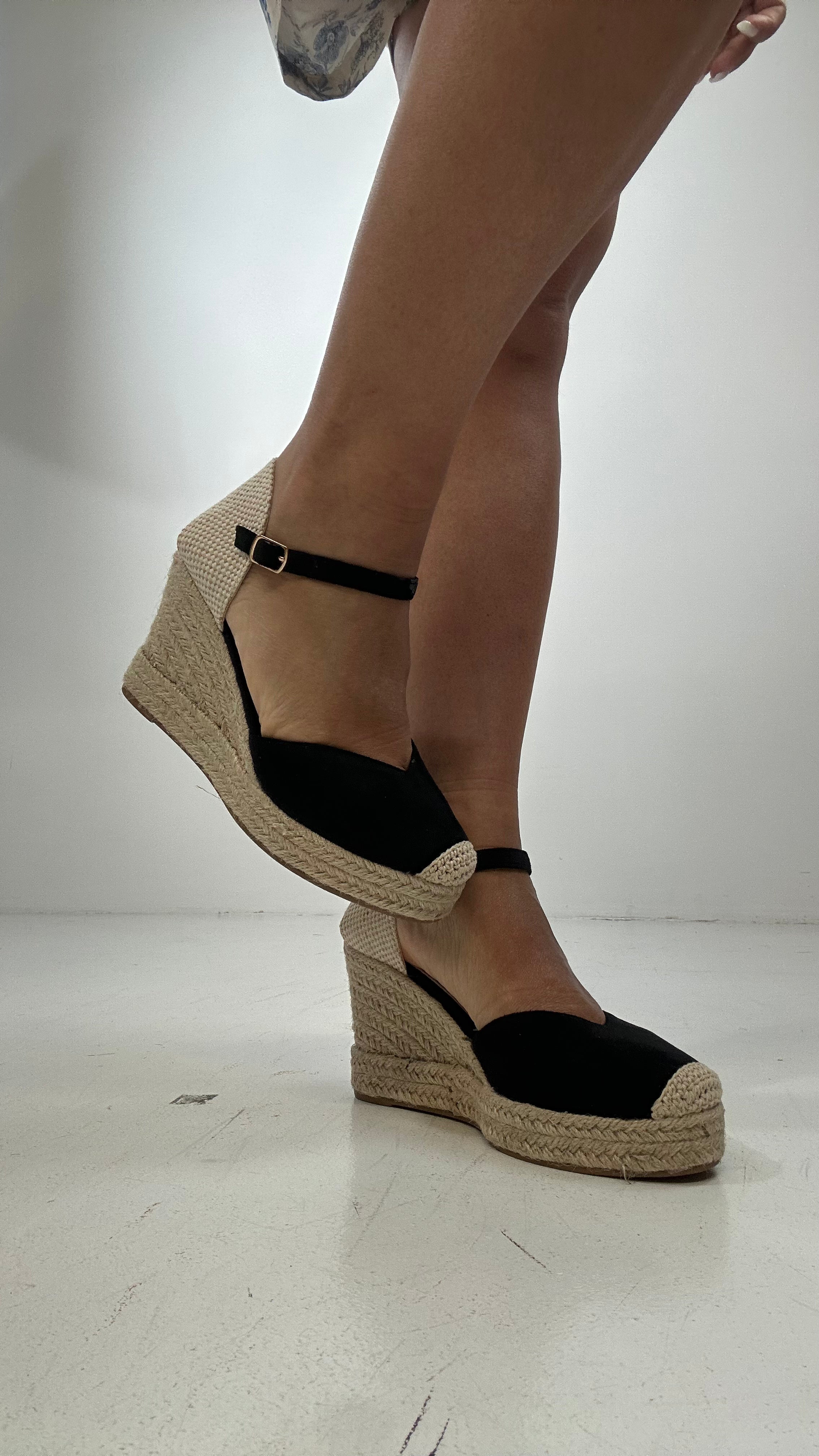 Espadrillas LAV CINTURINO - NERO