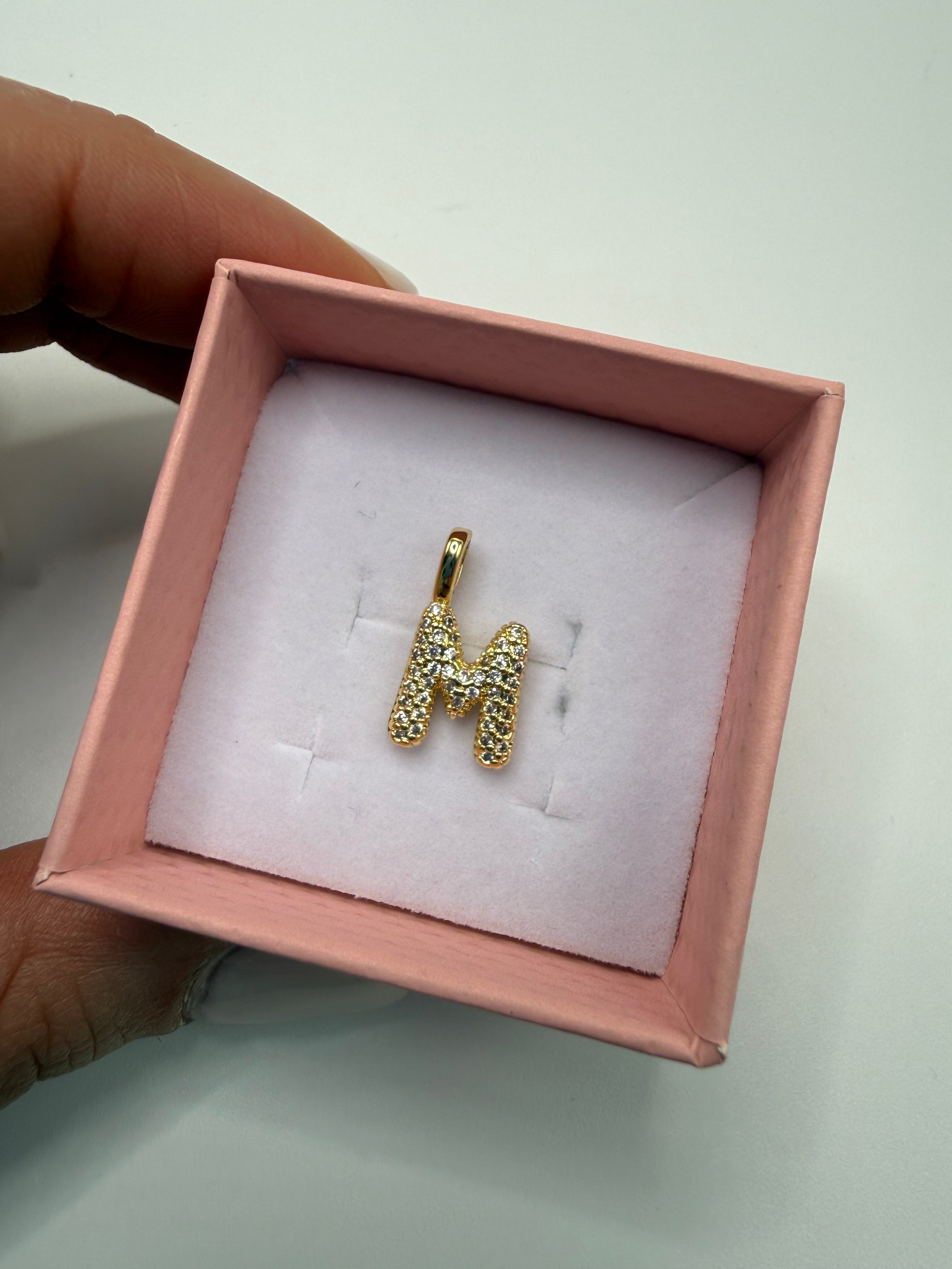 Lettera ORO SINGOLA CHARM - M