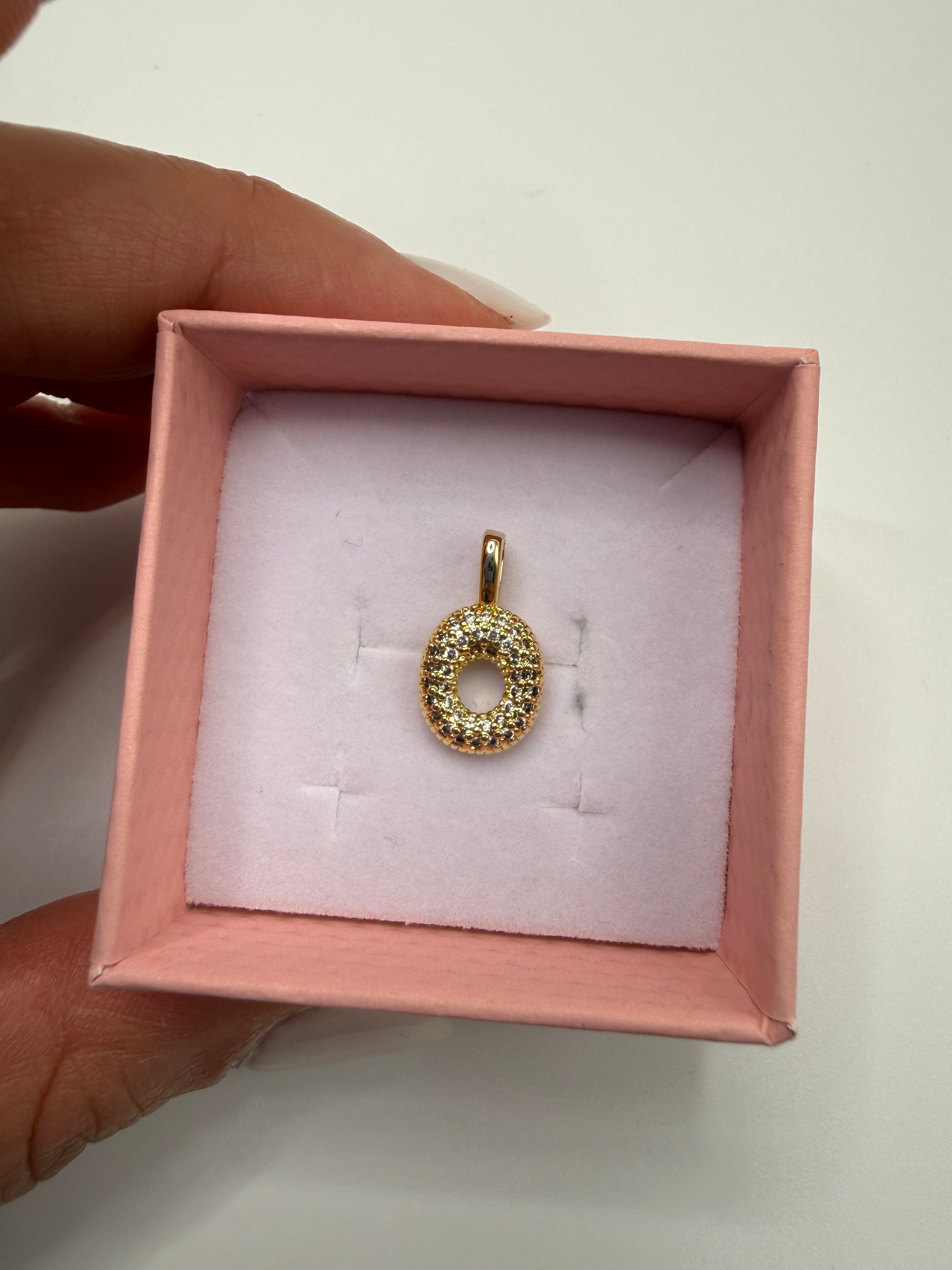 Lettera ORO SINGOLA CHARM - O