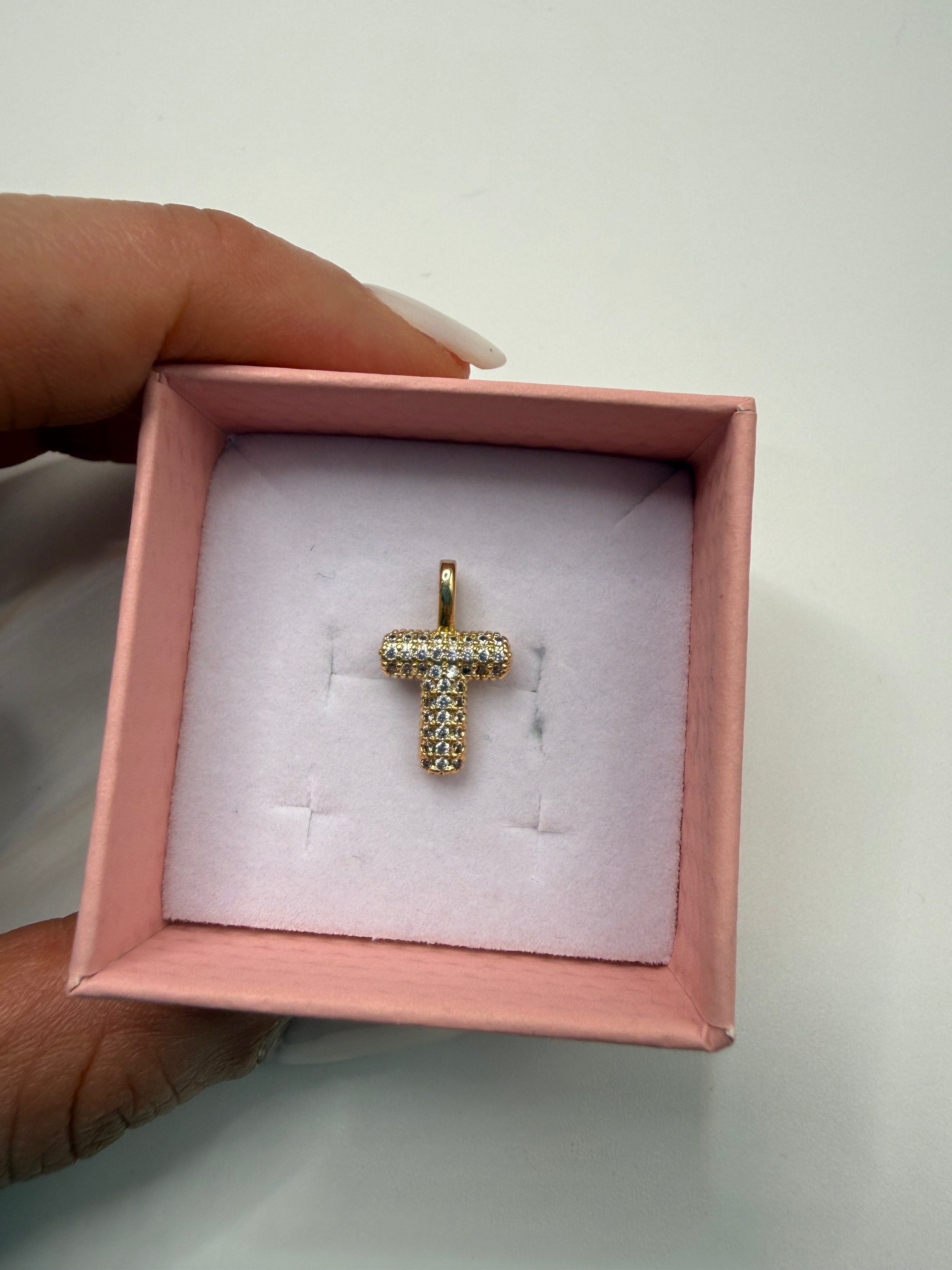 Lettera ORO SINGOLA CHARM - T