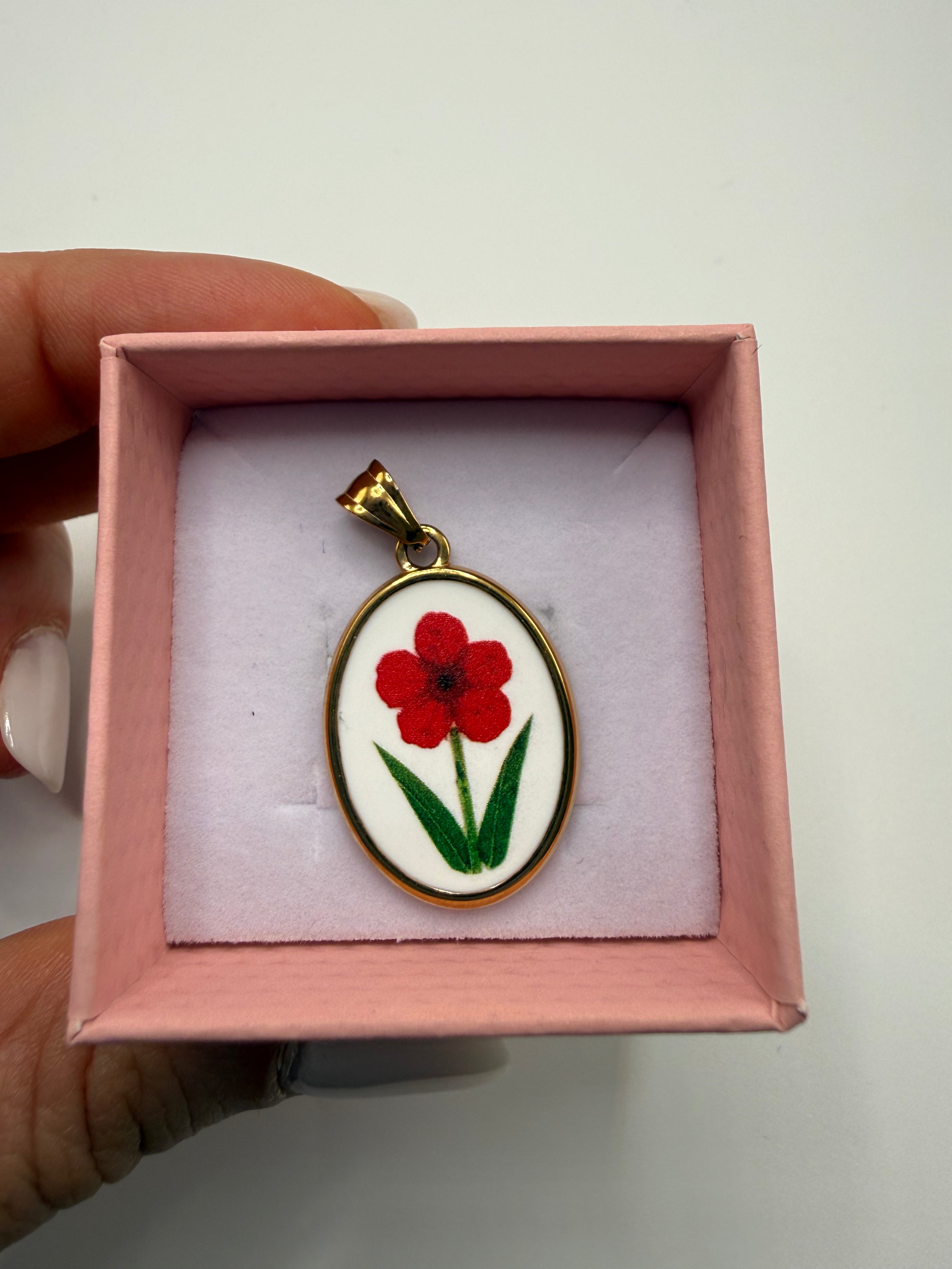 Ciondolo COLLANA FOWERS - ROSSO