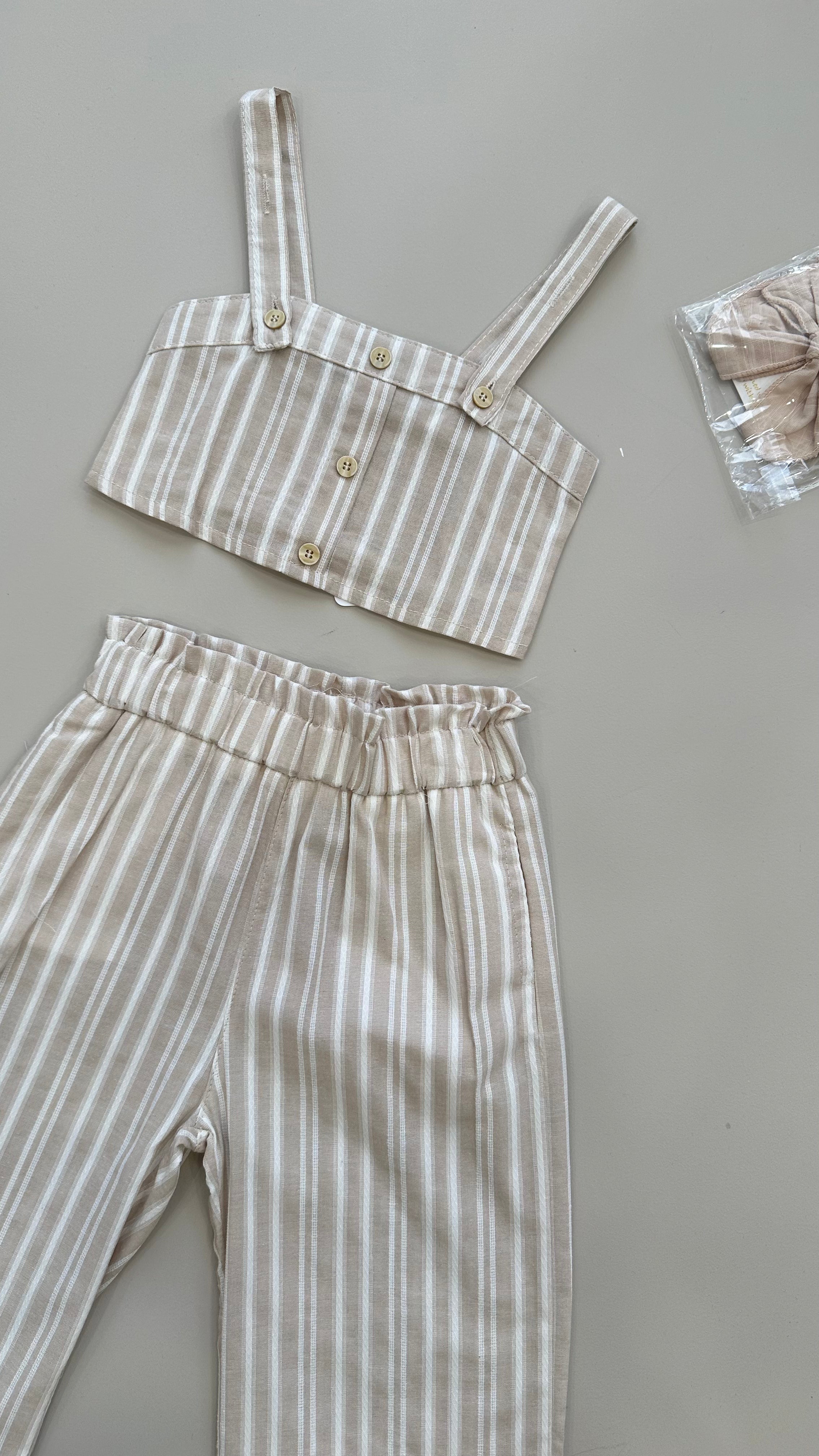 Coordinato CON TOP 12-36M - BEIGE