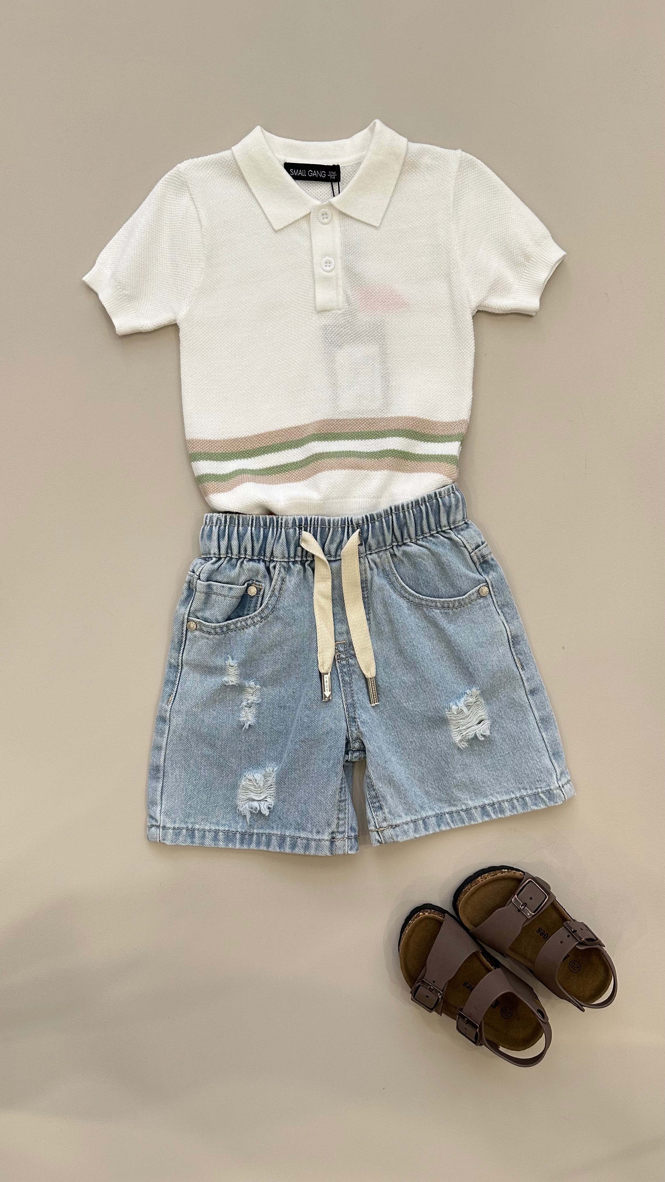 Pantaloncino STRAPPO 12-36M - JEANS