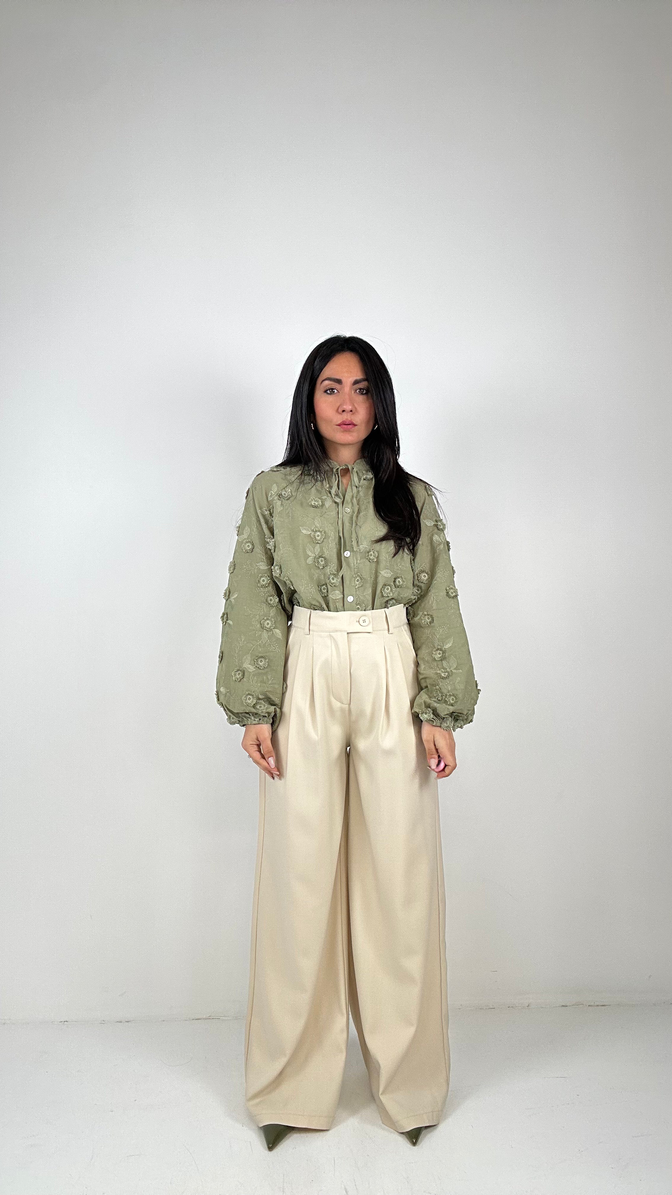 Pantalone PALAZZO HONEY - BEIGE