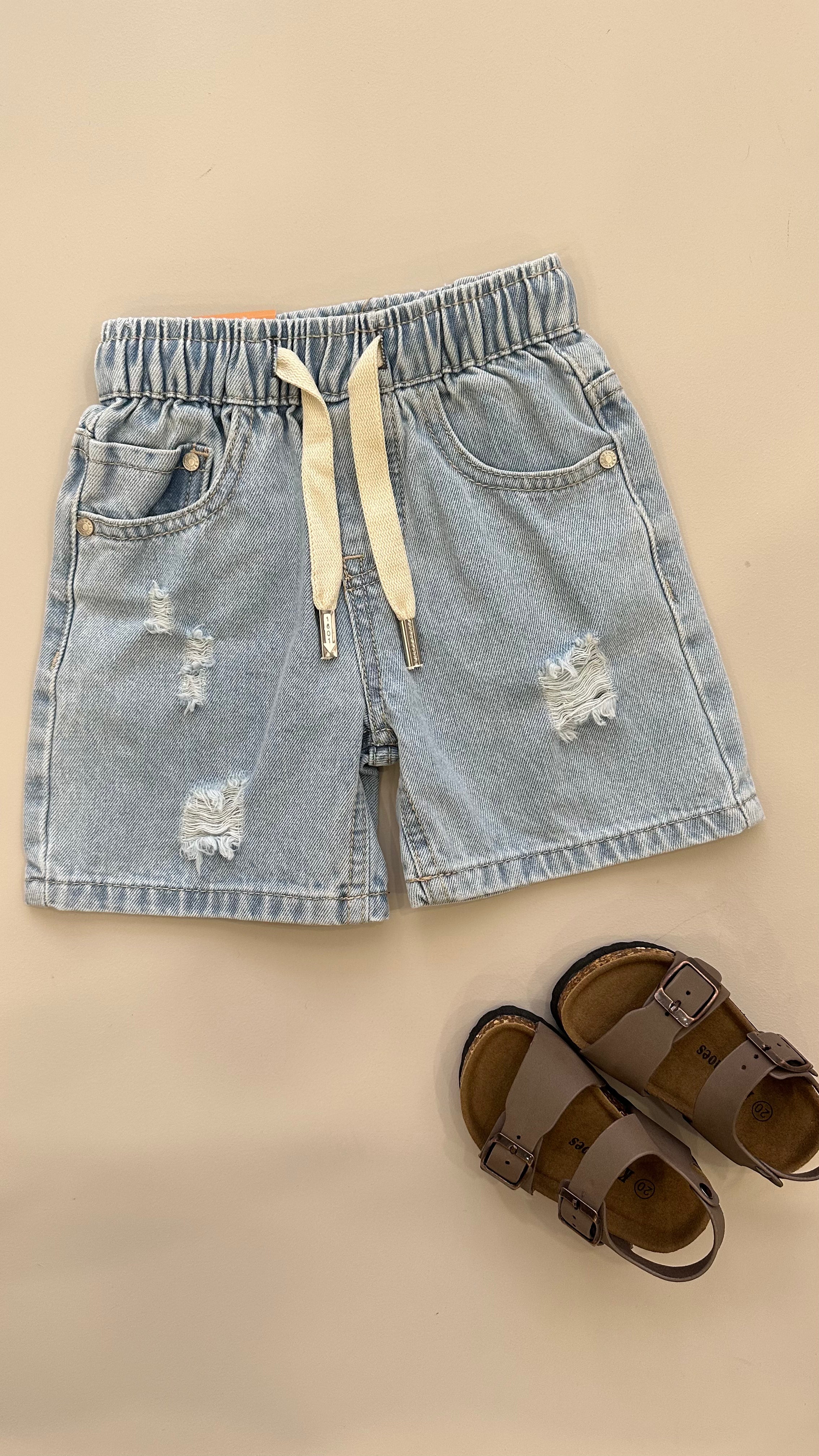 Pantaloncino STRAPPO 12-36M - JEANS