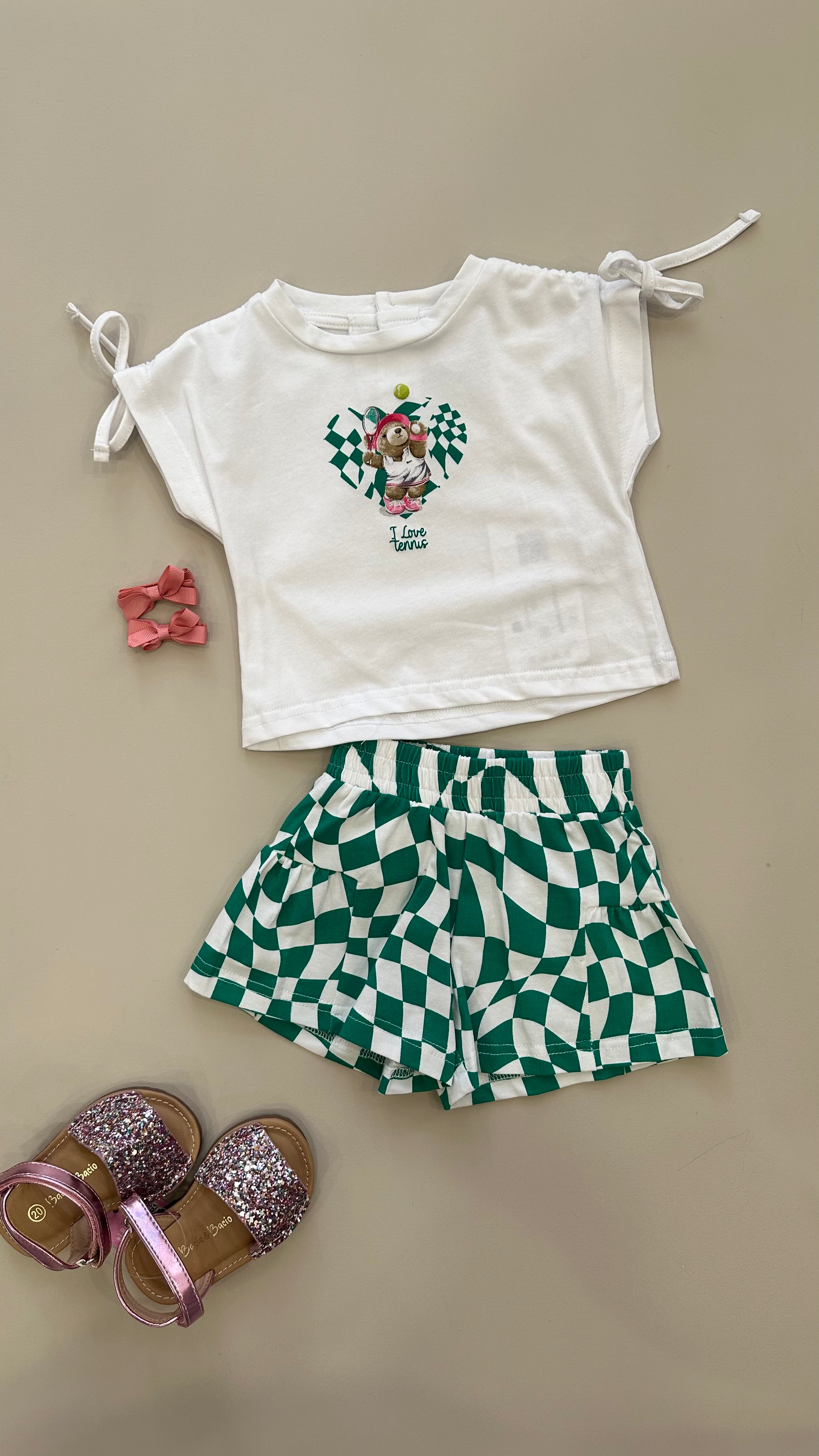 Completino I LOVE TENNIS 6-36M - VERDE