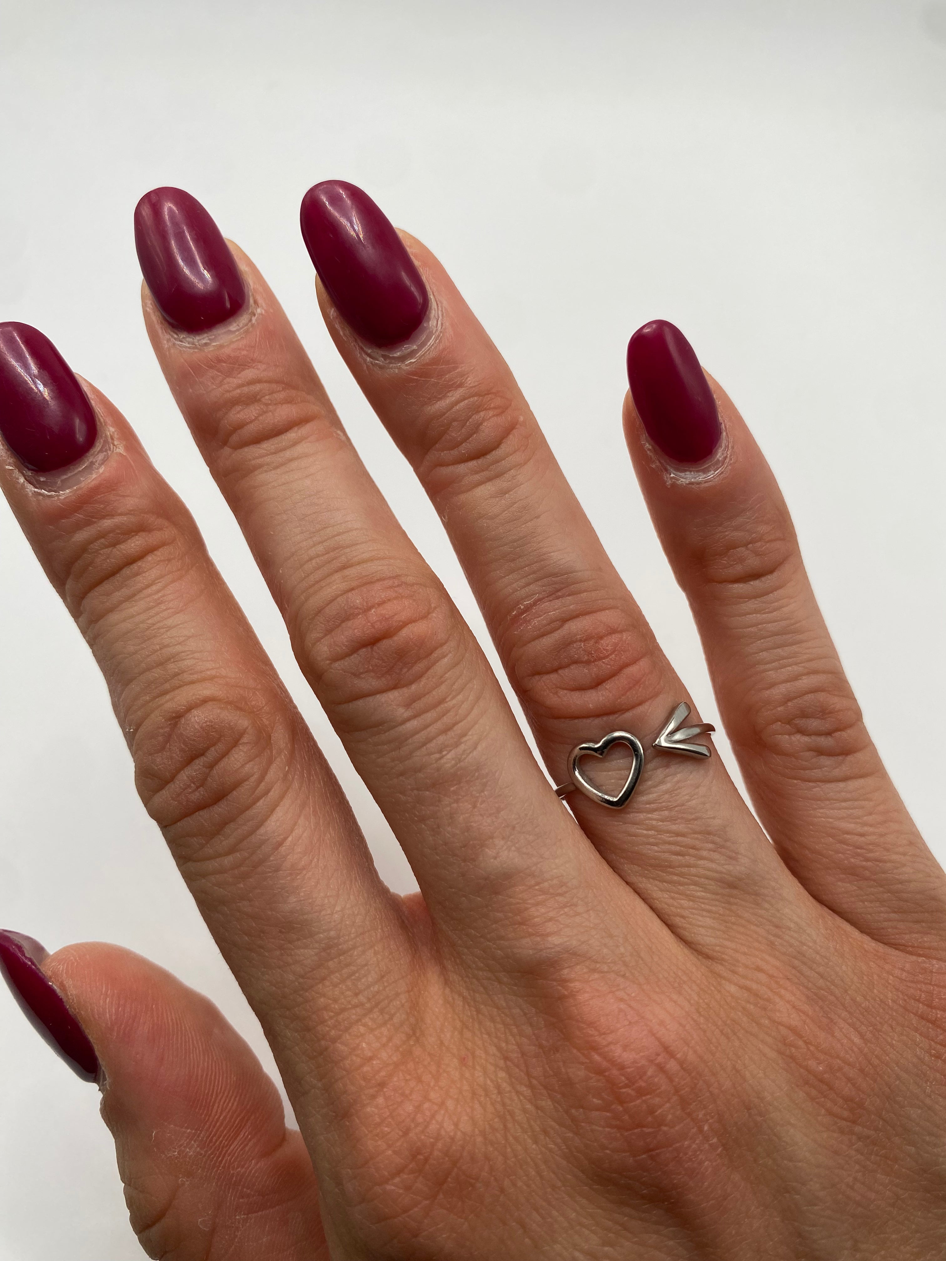 Anello FRECCIA CUORE - ARGENTO