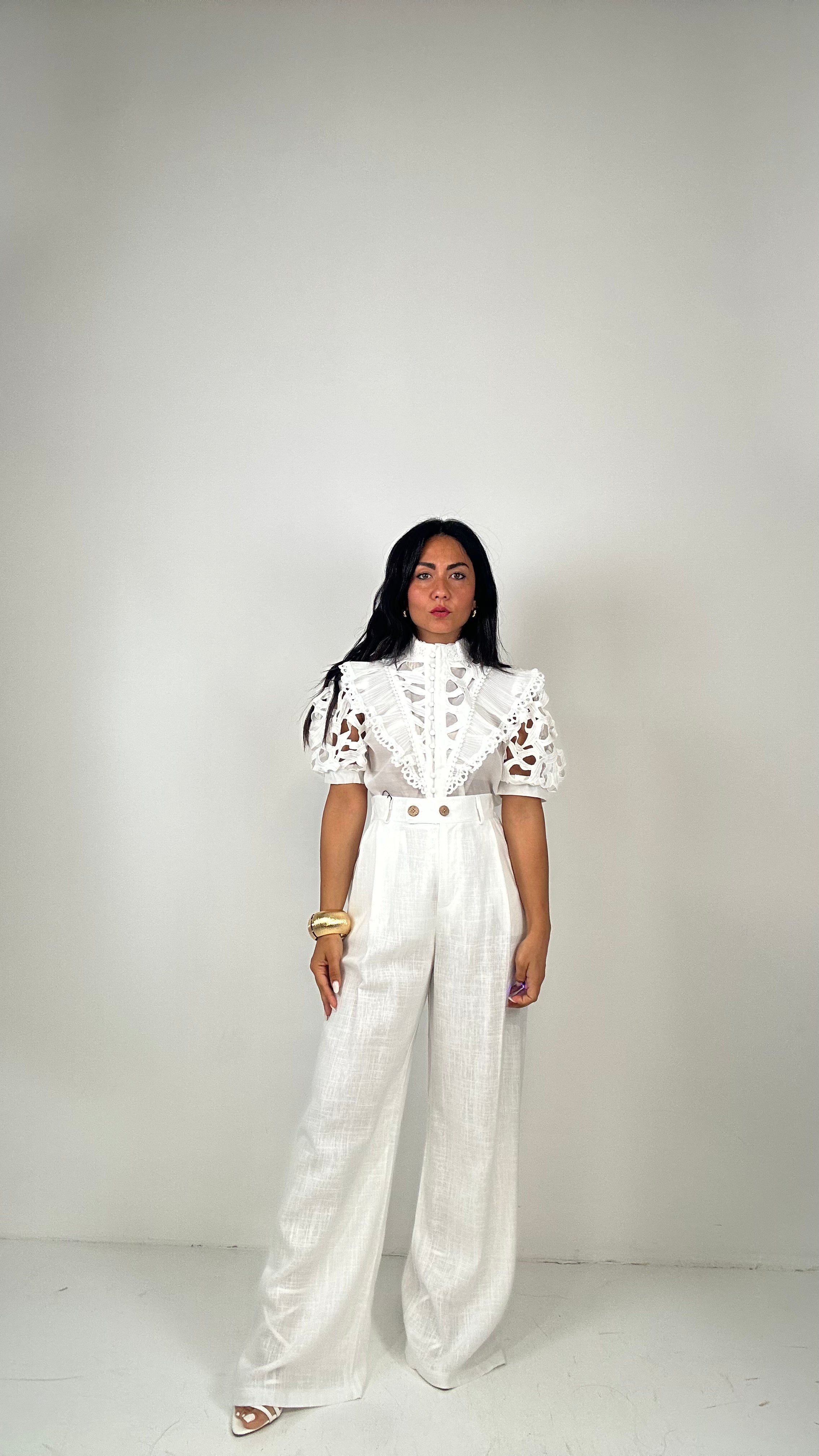 Pantalone SUMMER LINO - BIANCO