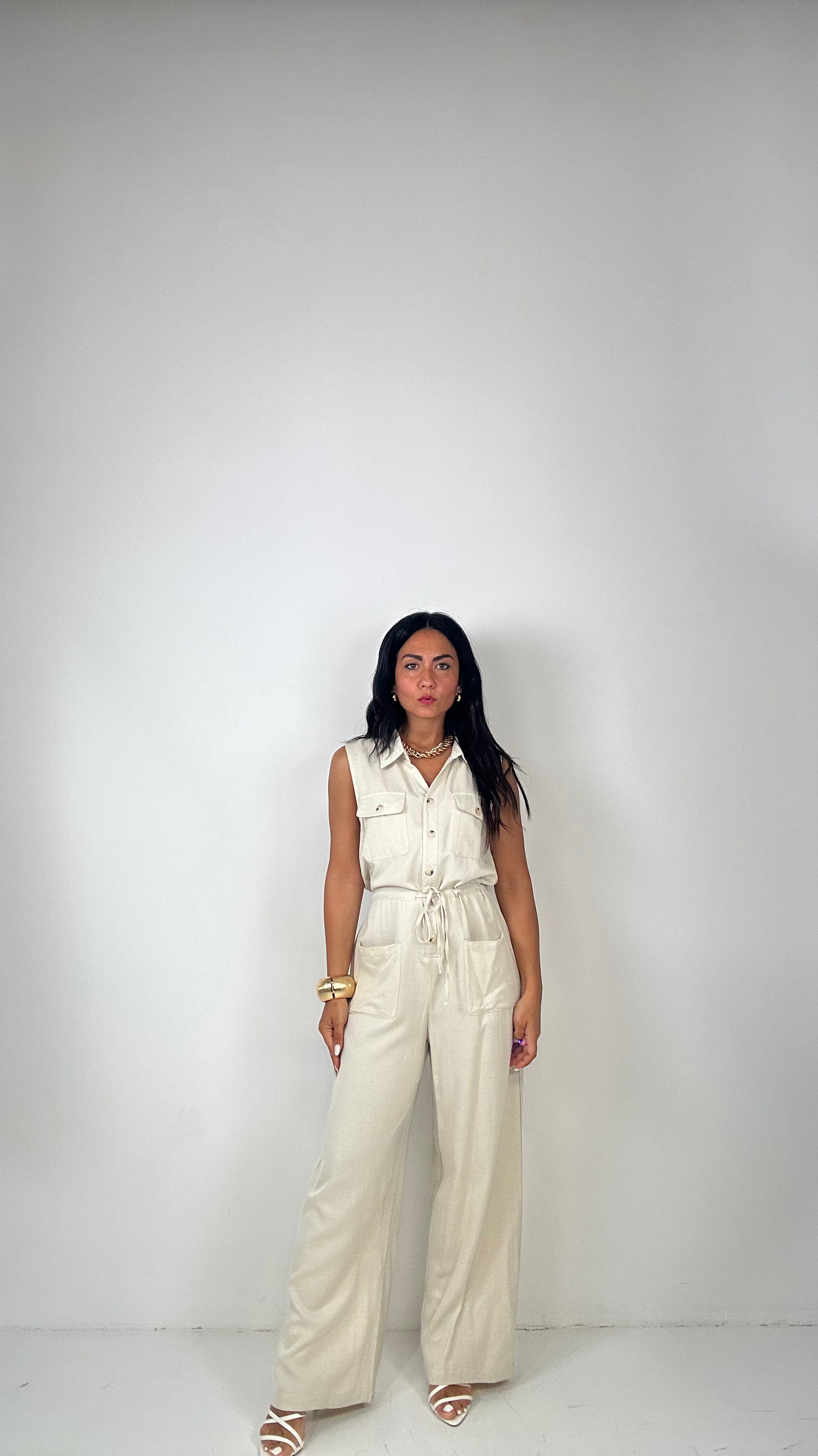 Tutone LACCETTO E BOTTONCINI - BEIGE