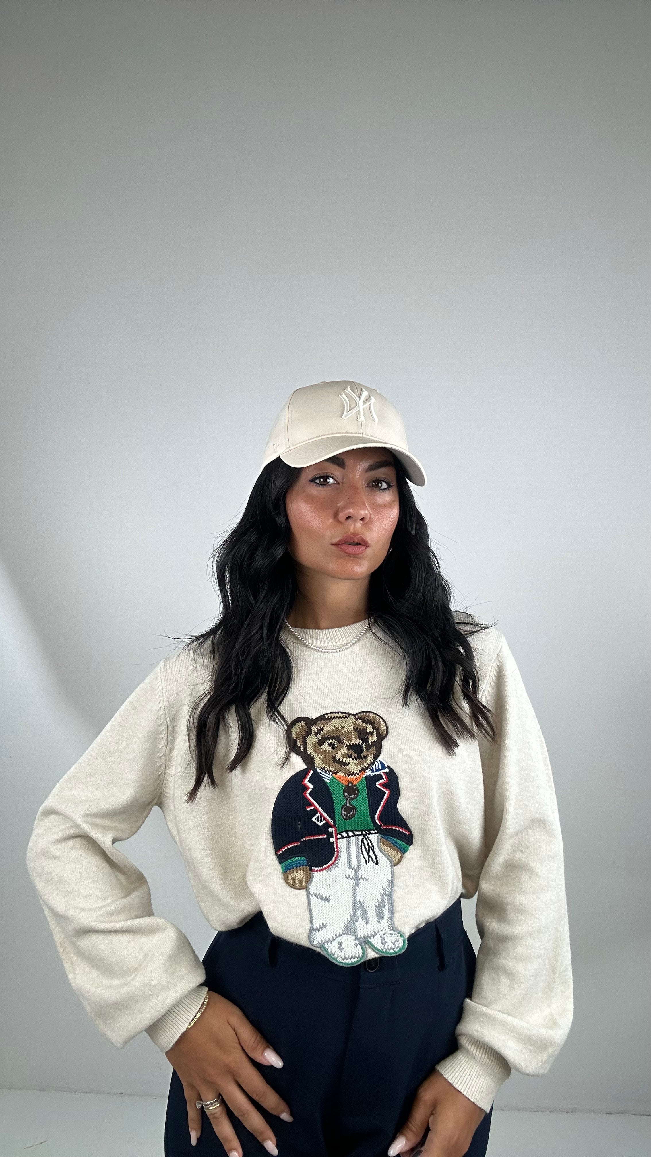 Pull ORSO SCHOOL - BEIGE