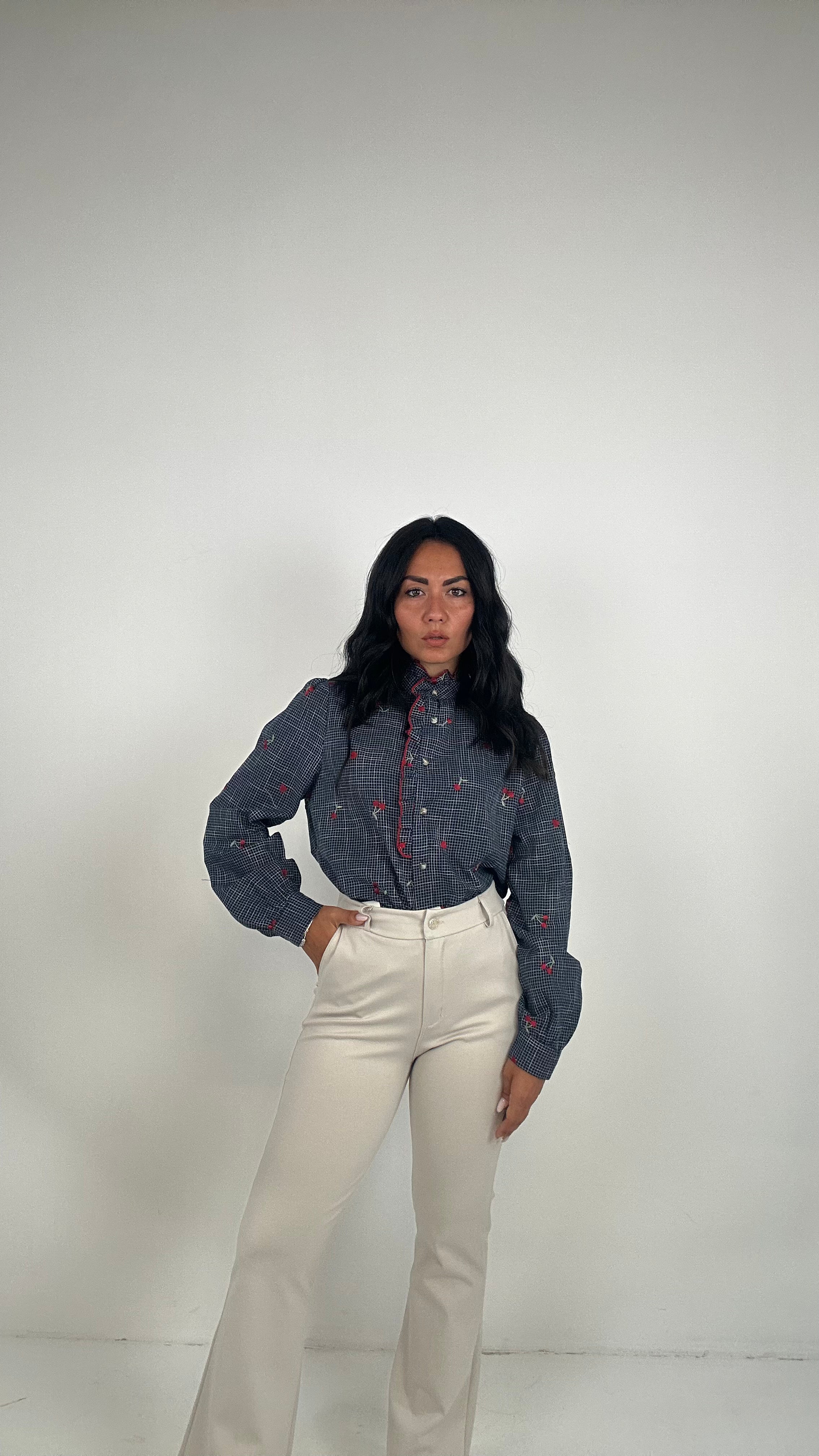 Pantalone ZAMPA PUNTO MILANO - CREMA
