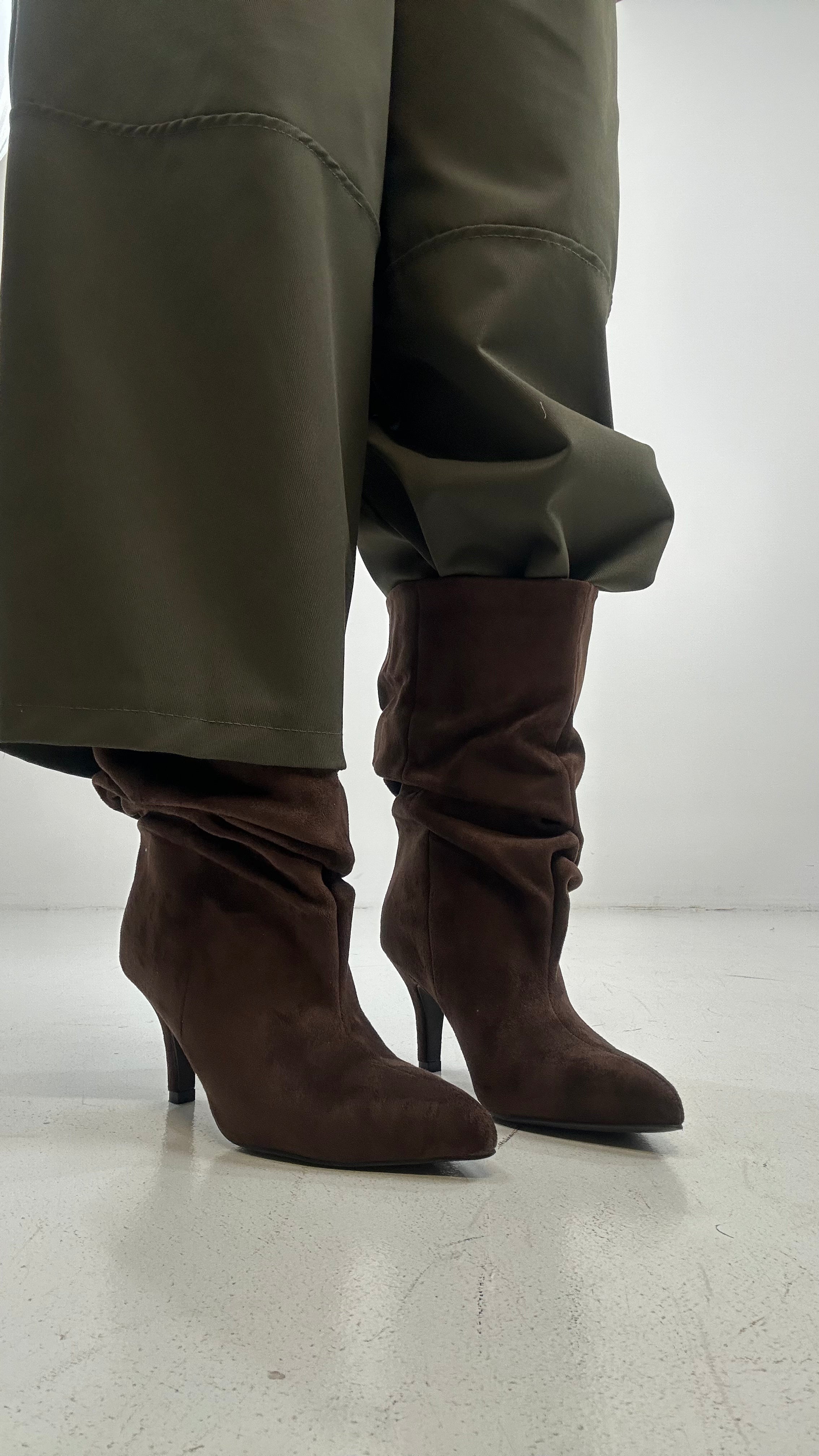 Stivaletto ARRICCIATO GIULIA - MARRONE